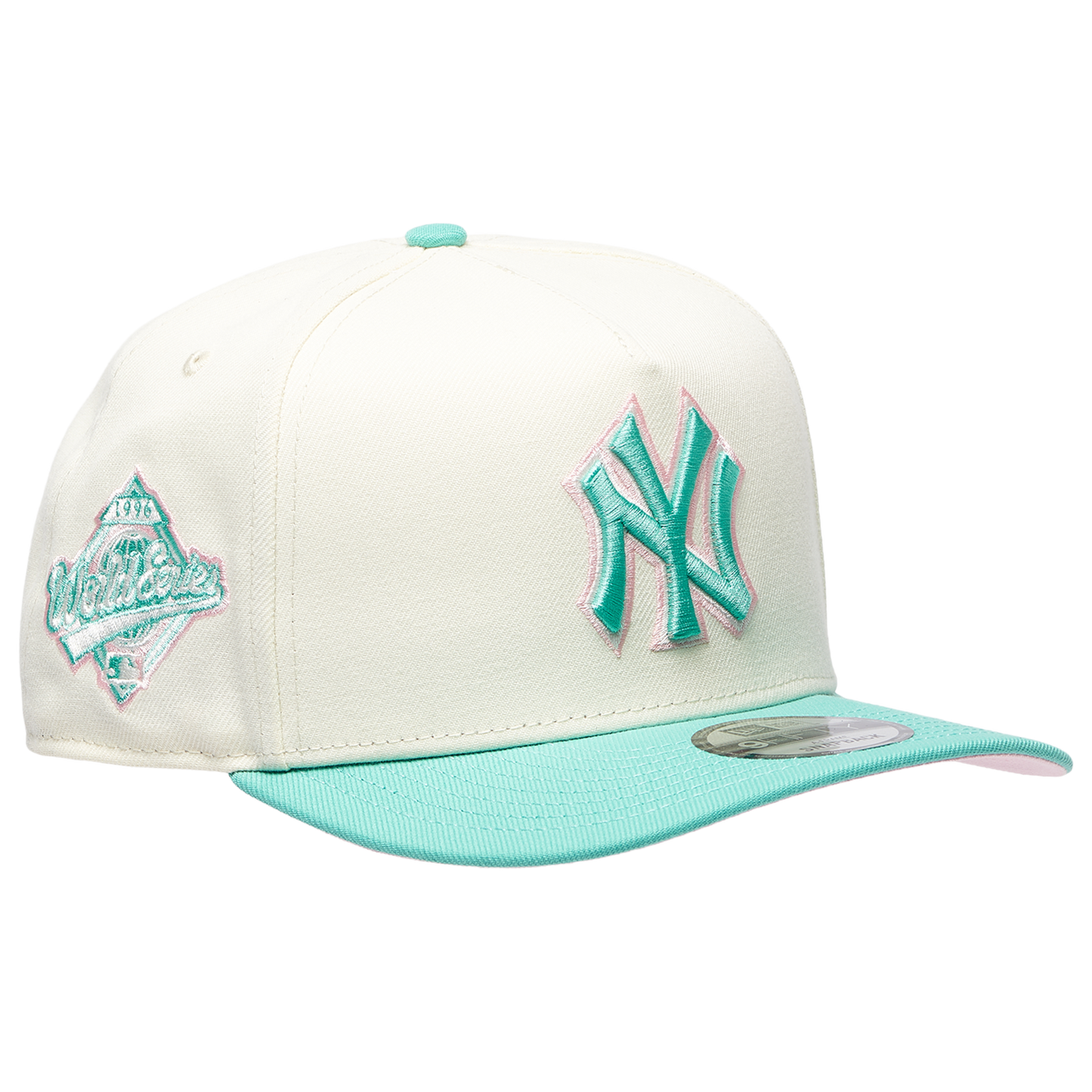 New Era Yankees 950AF '96 World Series Curve Cap - Men's - Clear Mint/Chrome