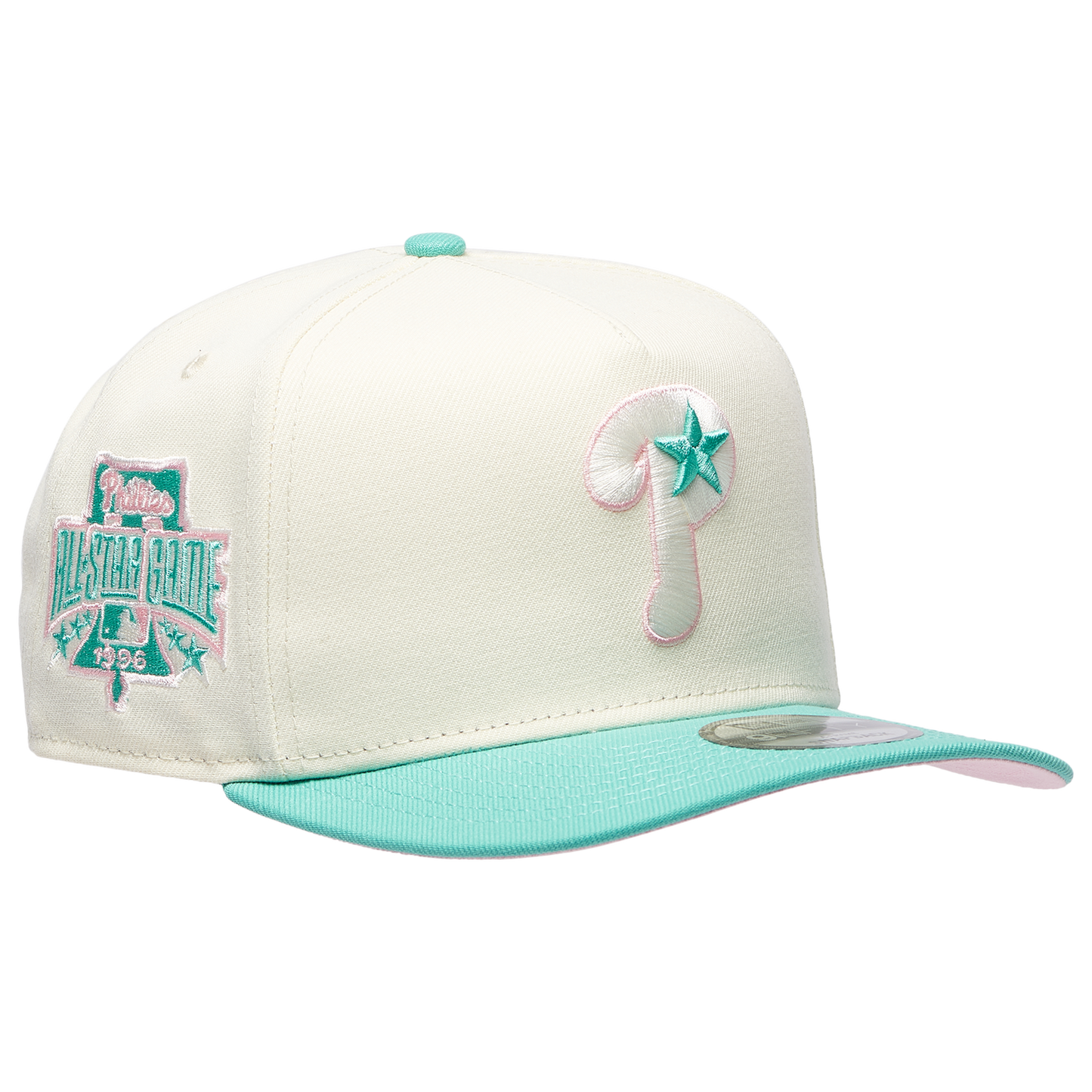 New Era Phillies 950AF '96 All Star Game Curve Cap - Men's - Chrome/Clear Mint