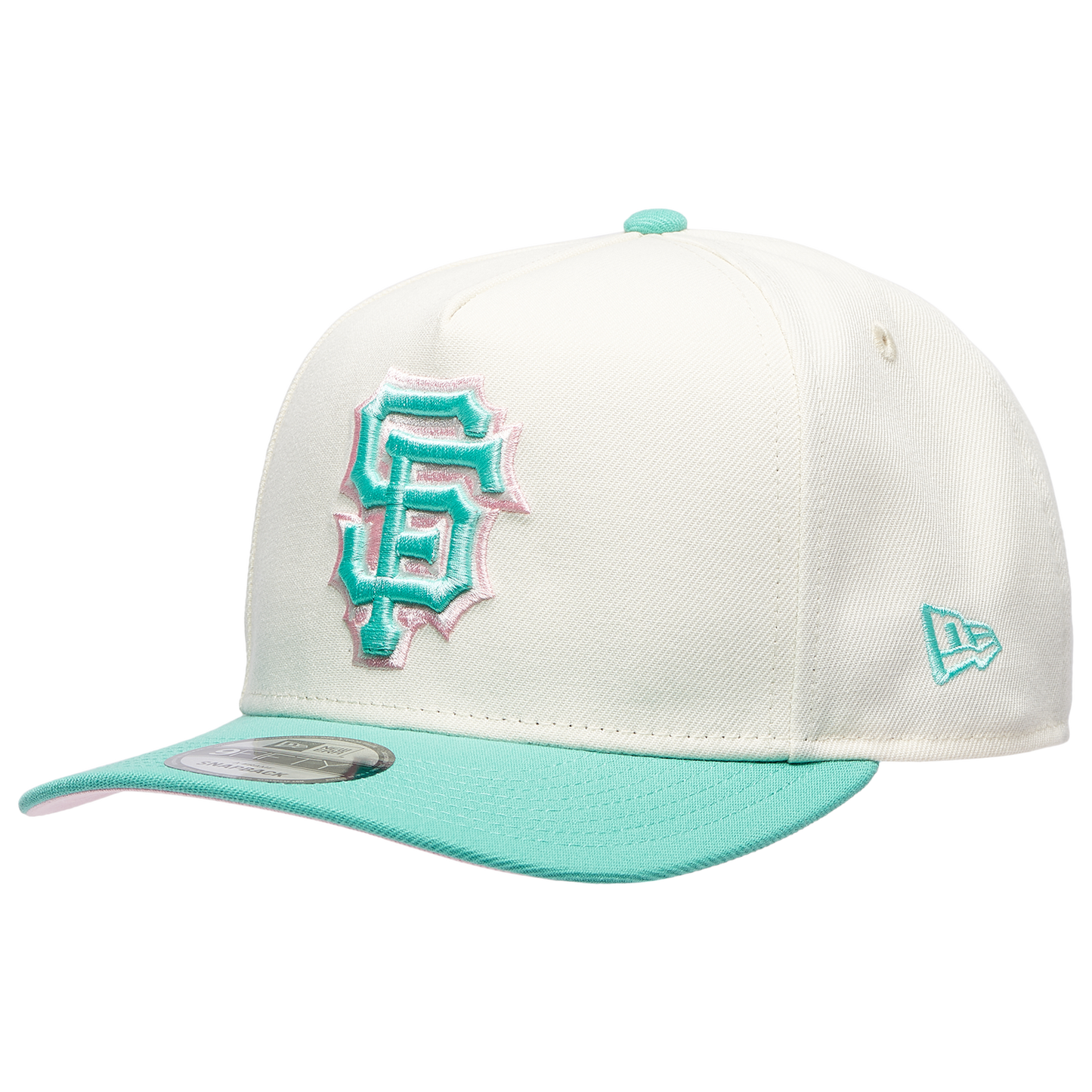New Era Giants 950AF 50th Anniversary Curve Cap - Men's - Chrome/Clear Mint