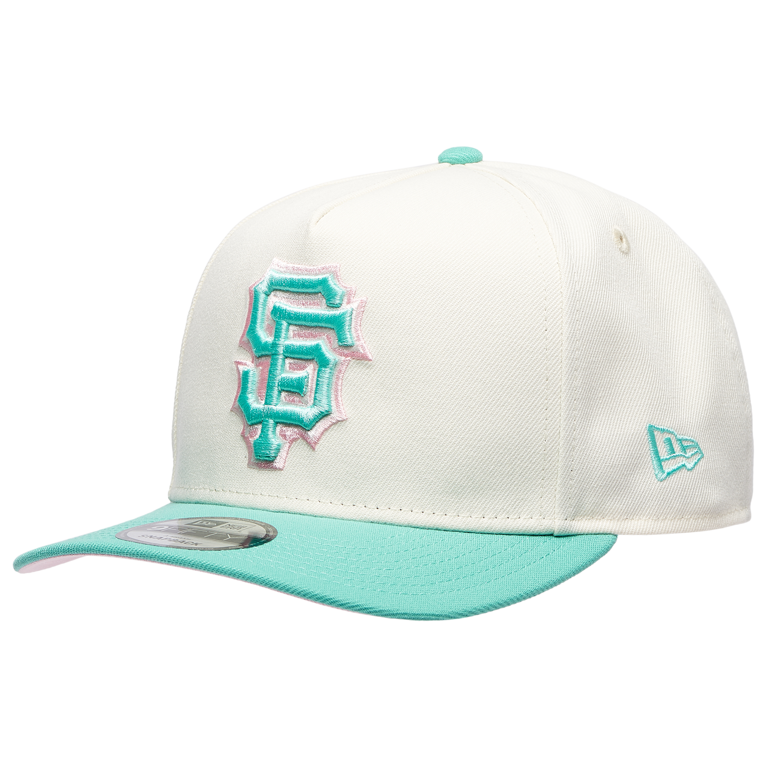 New Era Giants 950AF 50th Anniversary Curve Cap - Men's - Chrome/Clear Mint