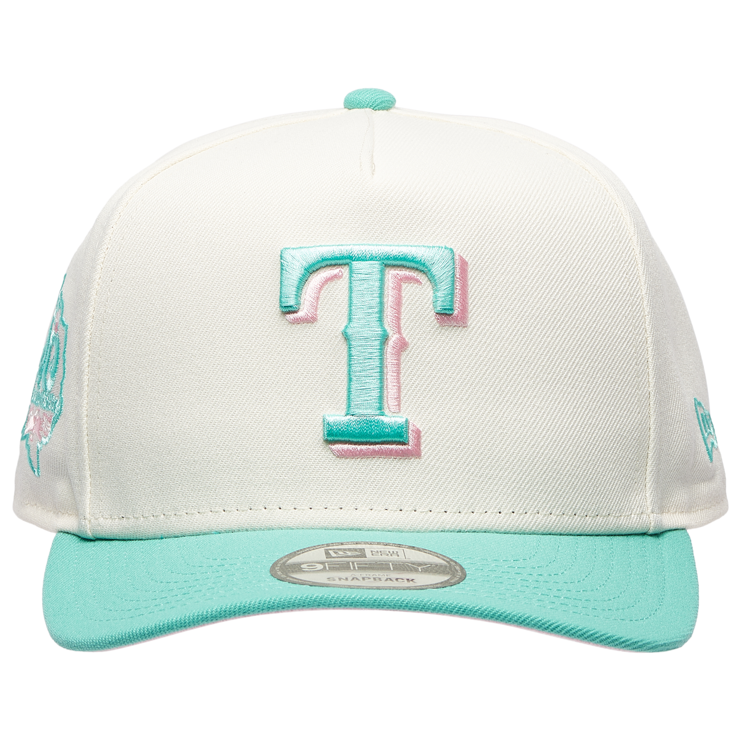 New Era Rangers 950AF Curve 40th Anniversary Cap - Men's - Chrome/Clear Mint