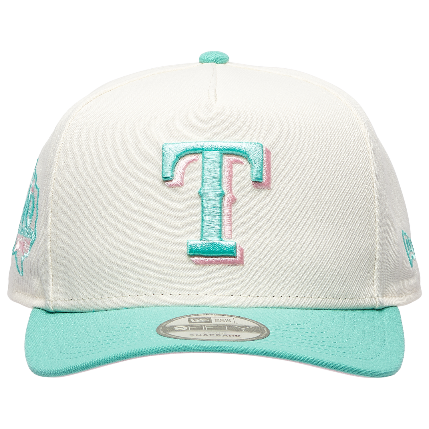New Era Rangers 950AF Curve 40th Anniversary Cap - Men's - Chrome/Clear Mint