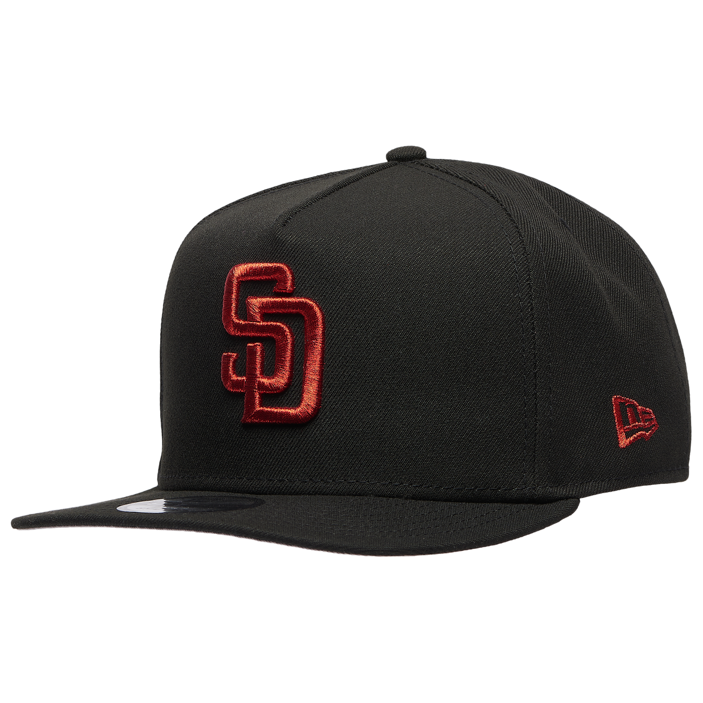 New Era San Diego Padres 950 A-Frame Curve Cap - Men's - Black/Red