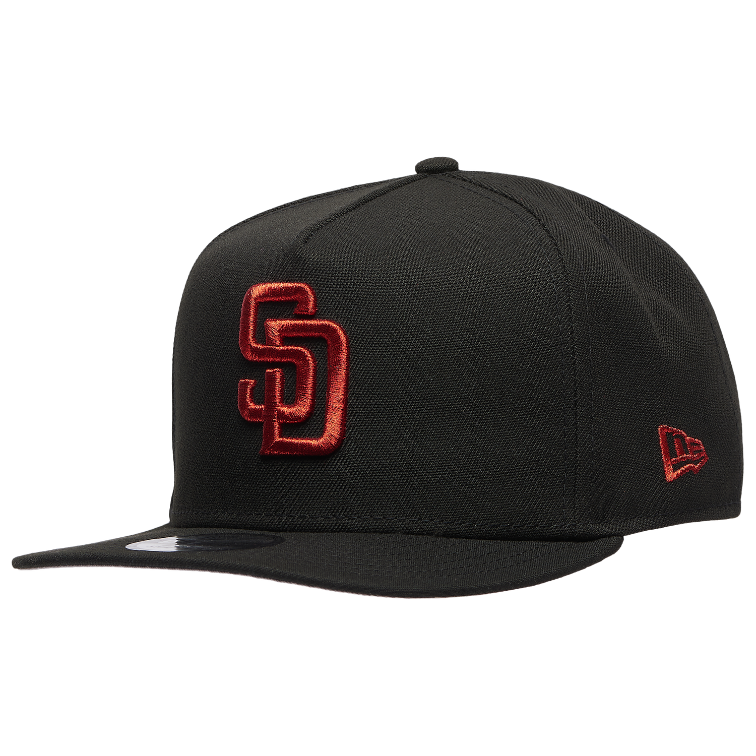 New Era San Diego Padres 950 A-Frame Curve Cap - Men's - Black/Red