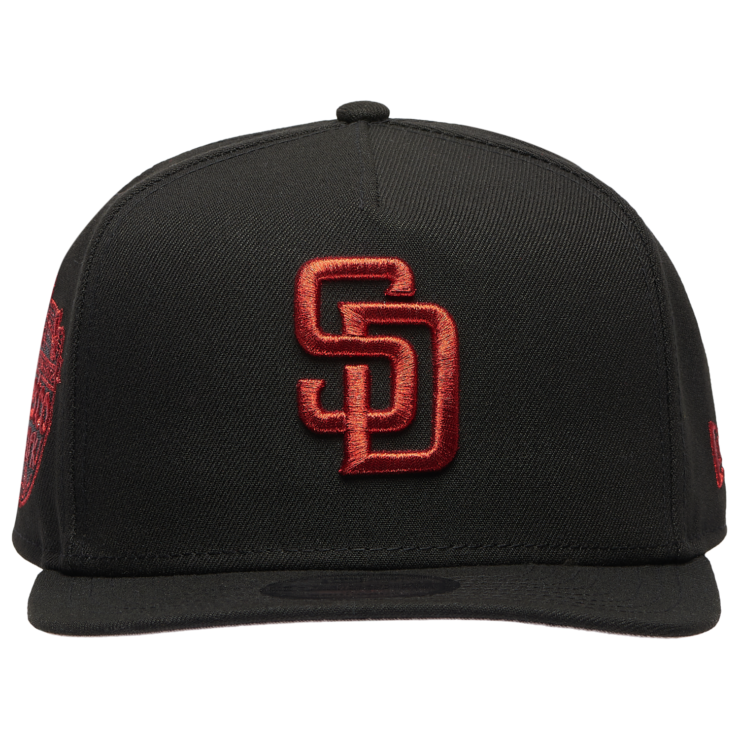 New Era San Diego Padres 950 A-Frame Curve Cap - Men's - Black/Red