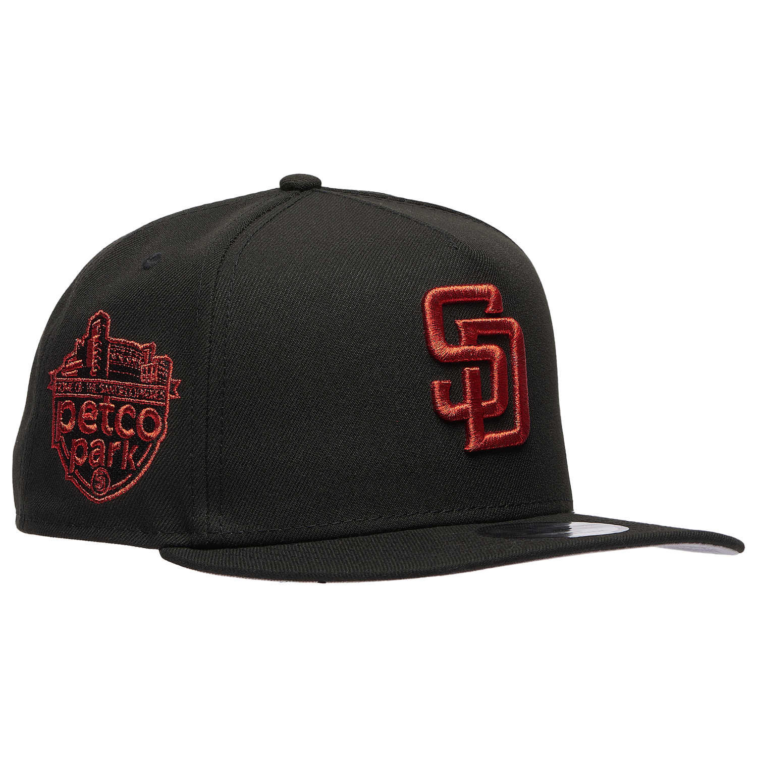 New Era San Diego Padres 950 A-Frame Curve Cap - Men's - Black/Red