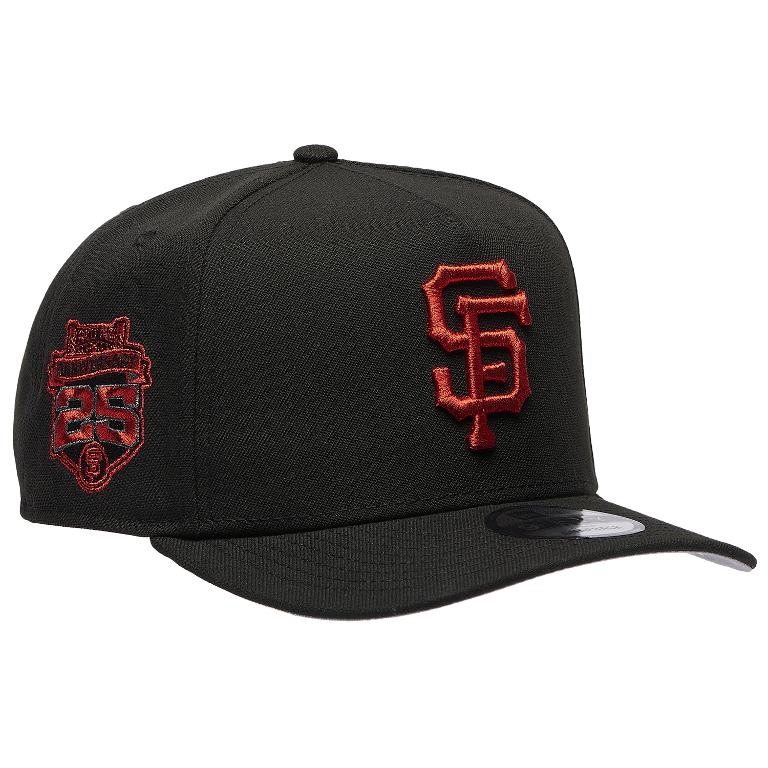 New Era White Sox World Series 9FIFTY AF Curve Cap - Men's - Black/Red