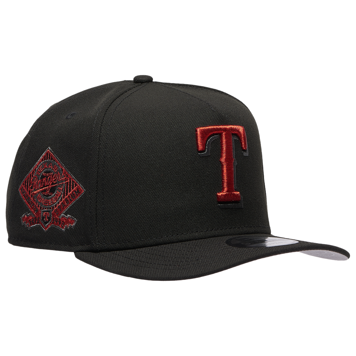 New Era Texas Rangers 950 AF Curve Cap - Men's - Black/Red