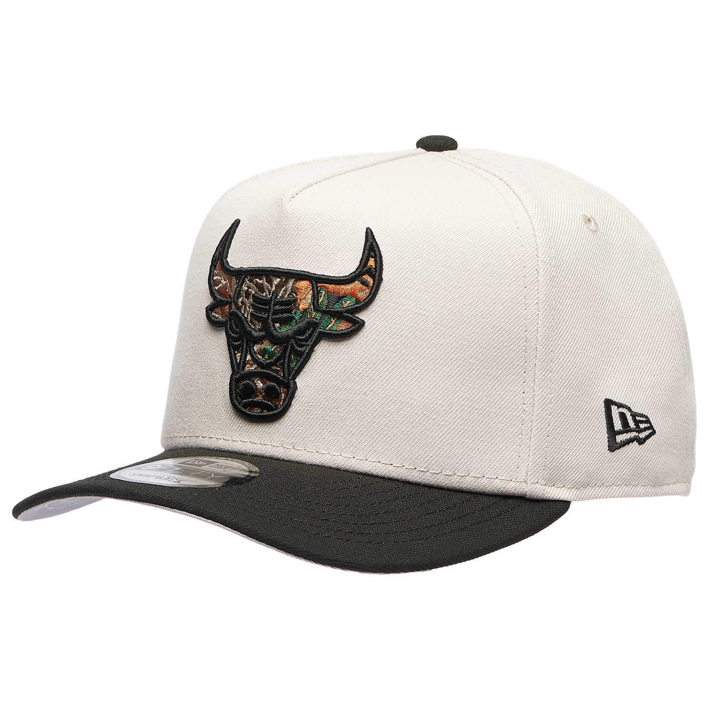 New Era Bulls 950AF Curve 40th Anniversary Cap - Men's - Stone/Black/Real Tree Camo