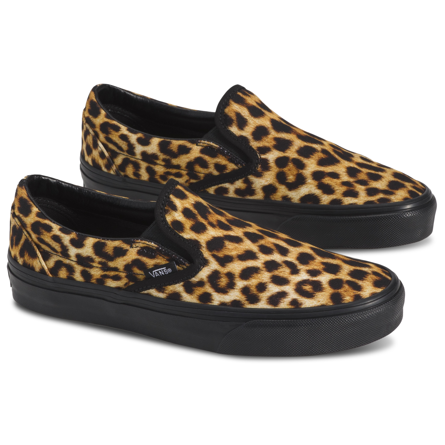 Vans Classic Slip-On Leopard - Women's - Black/Brown