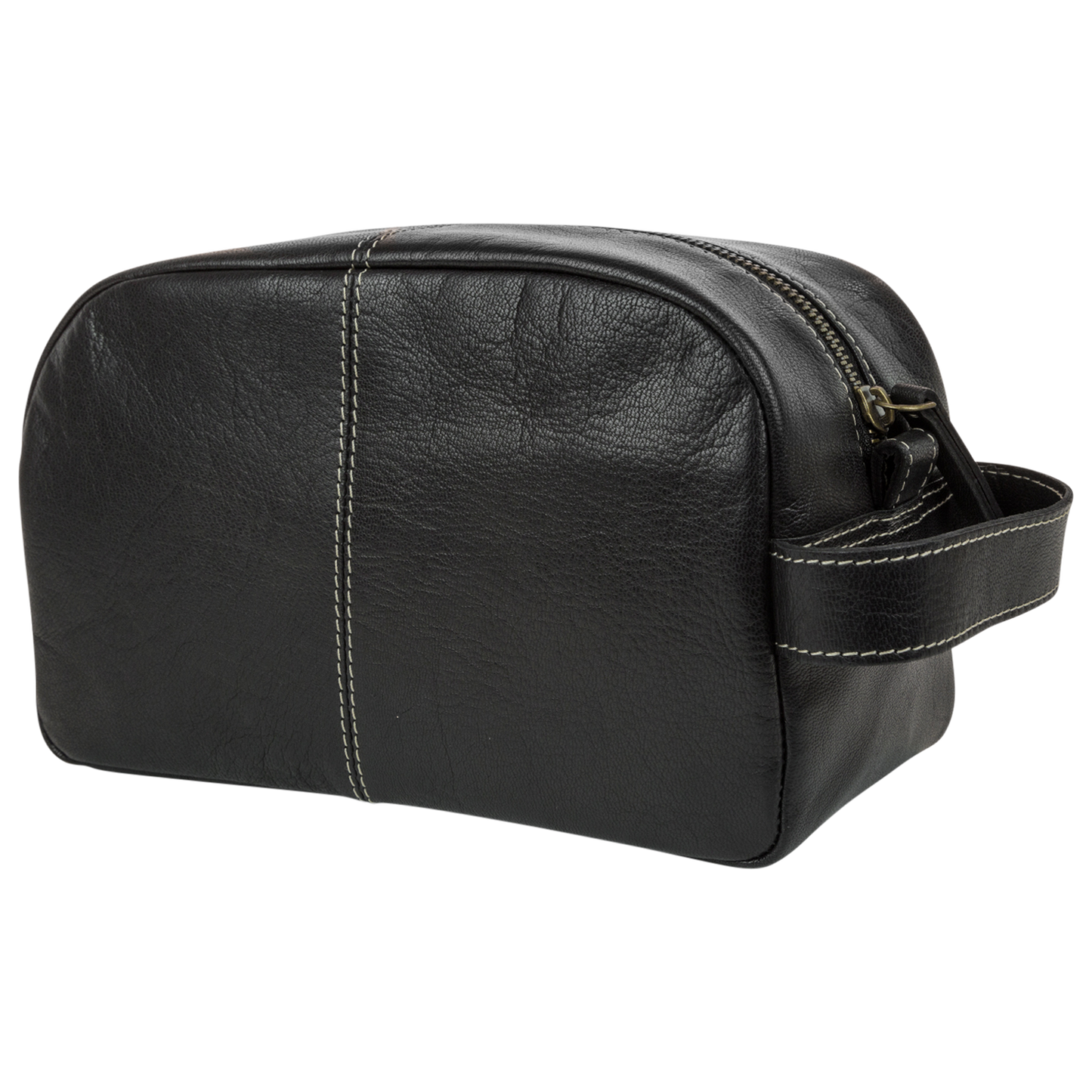 Timberland Rugged Wash Leather Black Travel Kit - Men's - Black