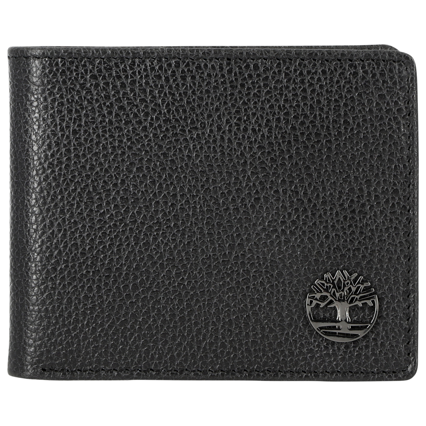 Timberland Metal Tree Logo Passcase Wallet - Men's - Black