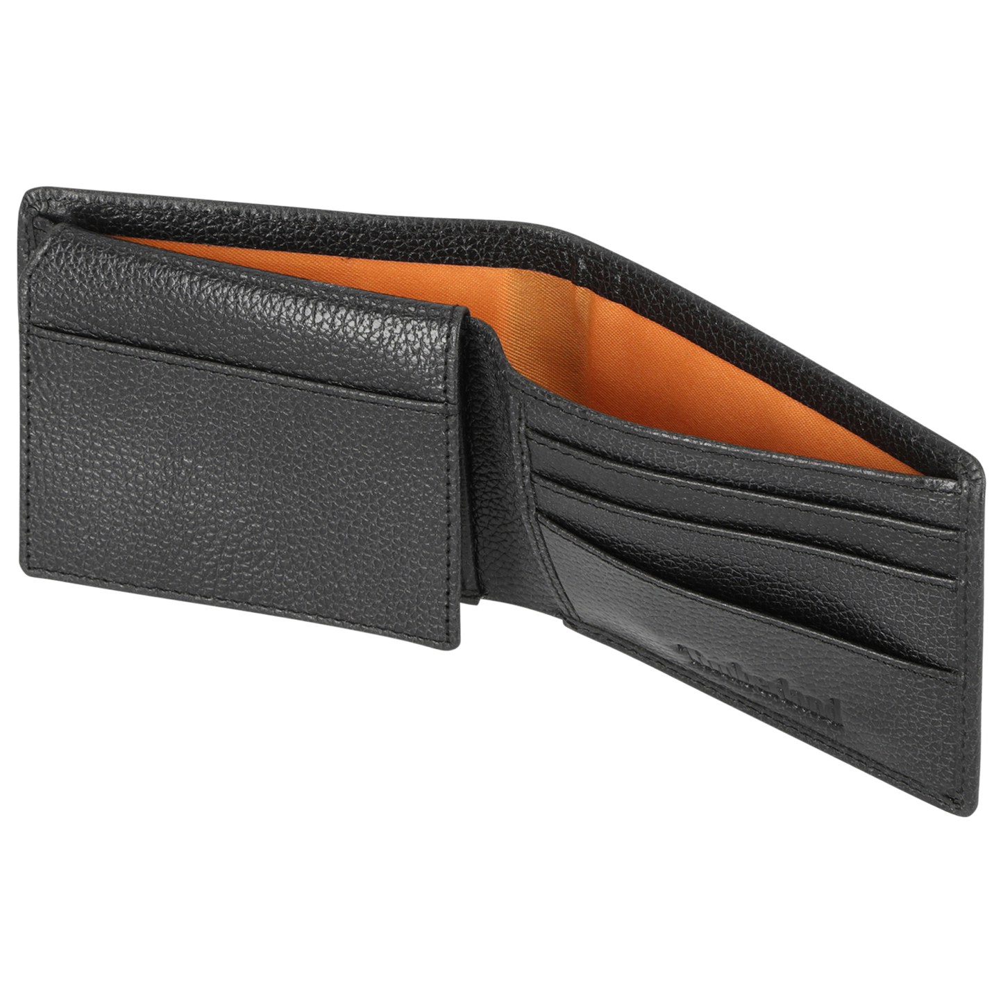 Timberland Metal Tree Logo Passcase Wallet - Men's - Black