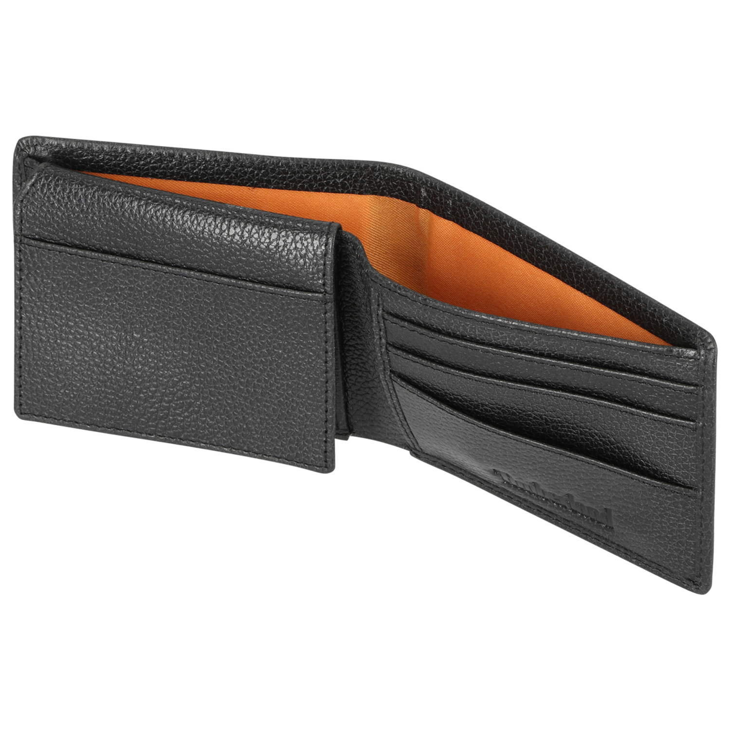 Timberland Metal Tree Logo Passcase Wallet - Men's - Black