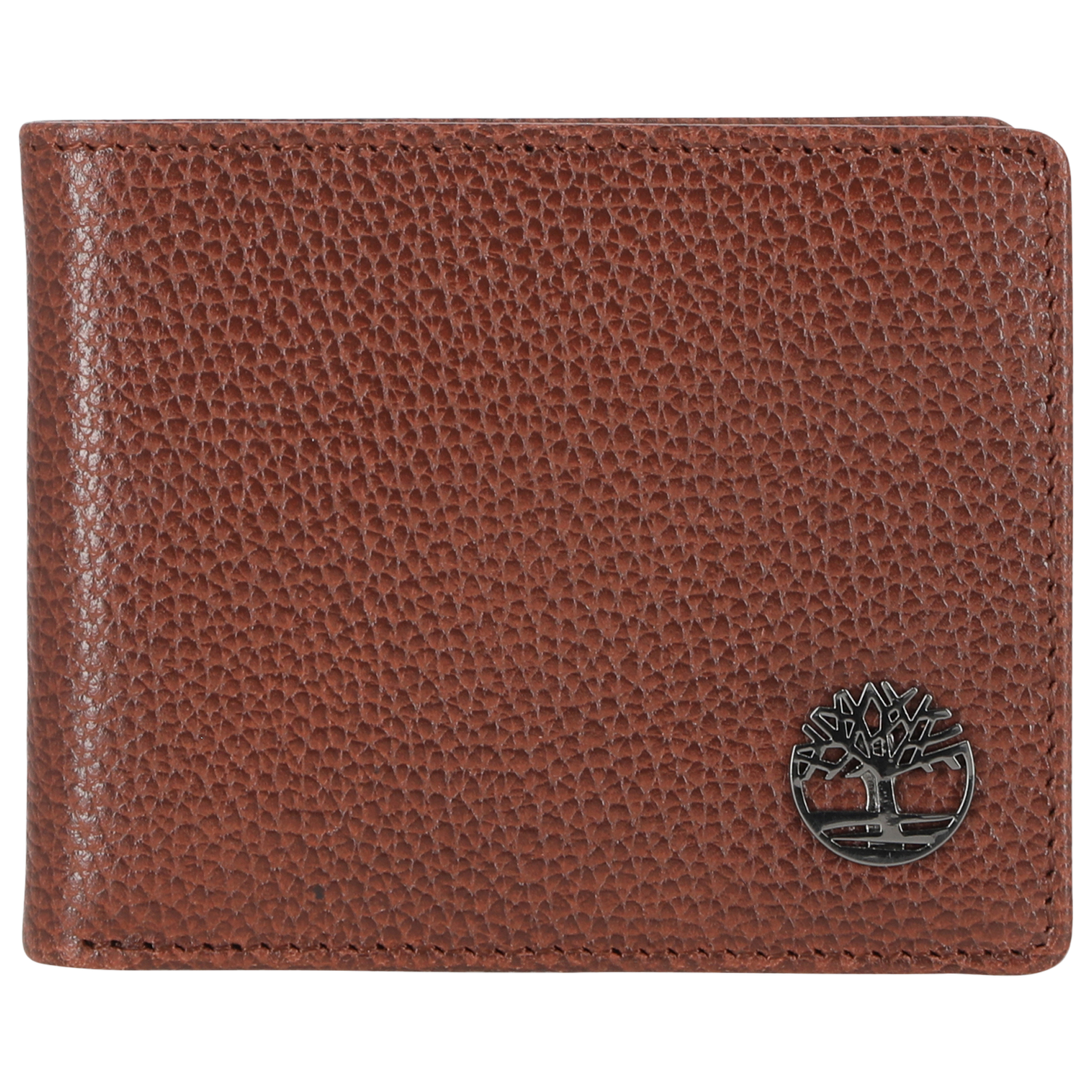 Timberland Metal Tree Logo Passcase Wallet - Men's - Cognac