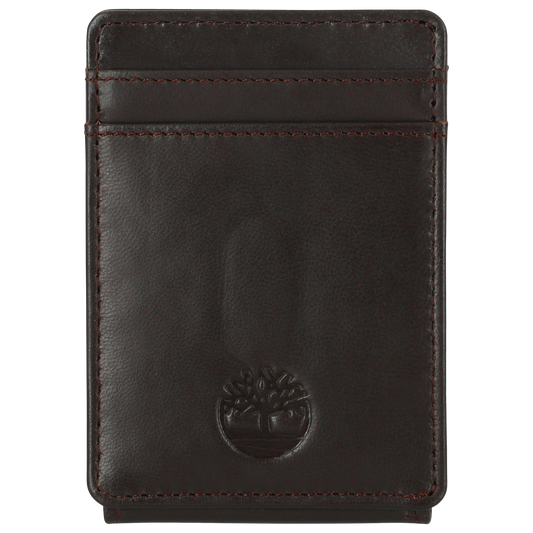Timberland Magnetic Clip Front Pocket Wallet - Men's - Brown