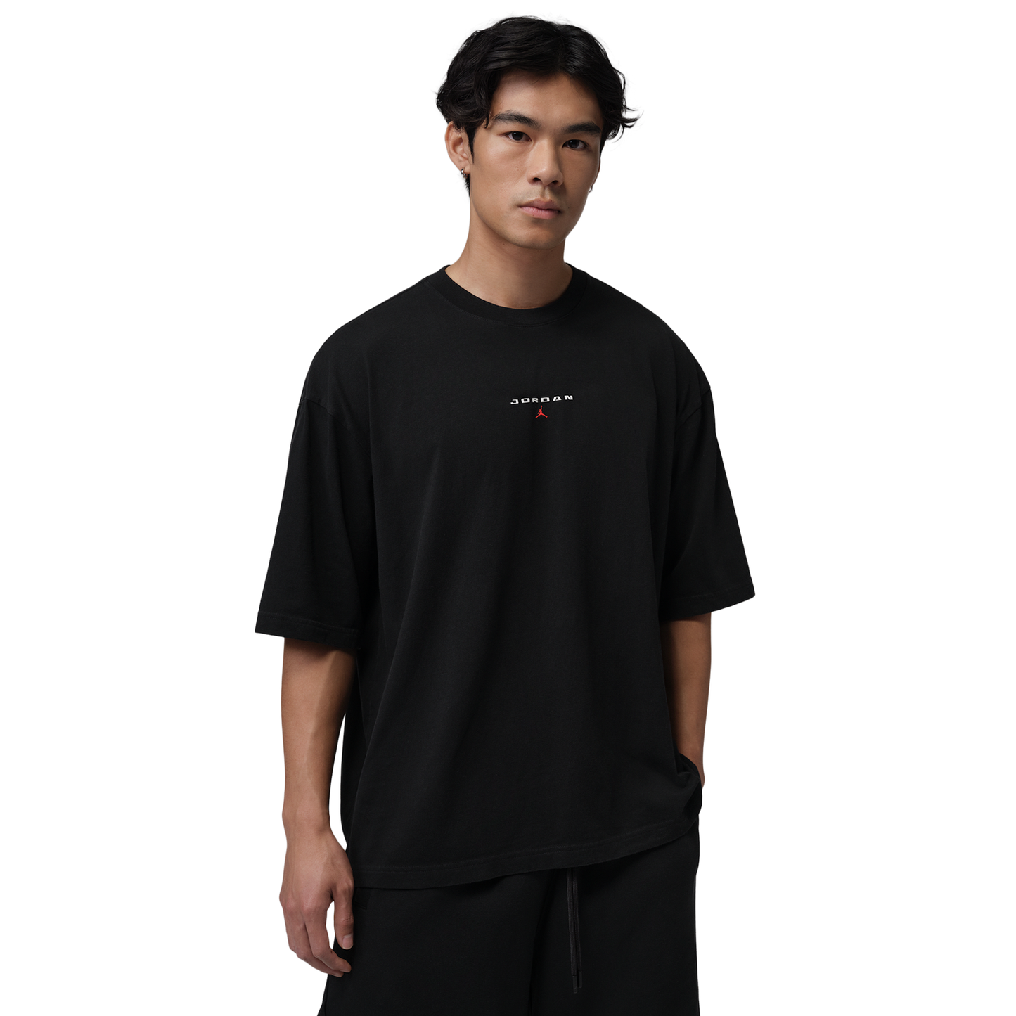 Jordan Flight Essential  96 Oversize PCH SS Crew - Men's - Black/Black