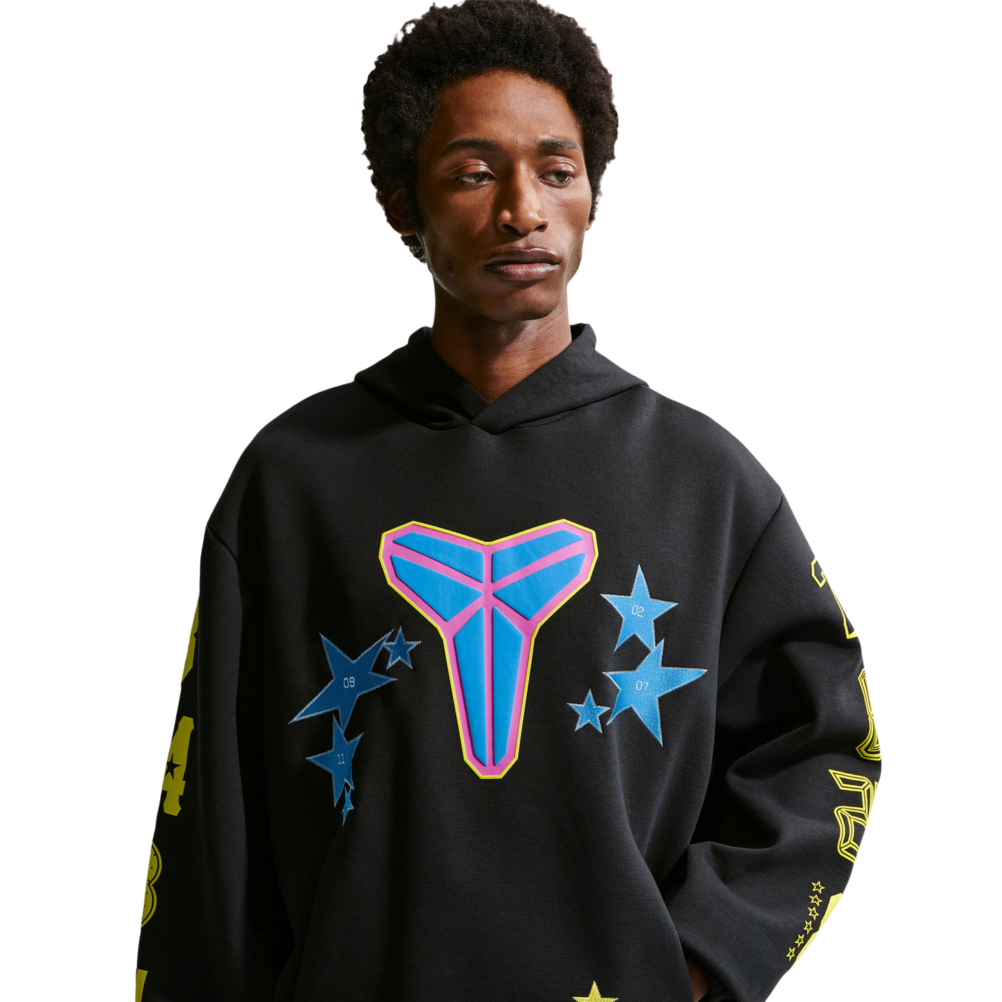 Nike Kobe All Star Weekend Fleece Pullover Hoodie - Men's - Light Photo Blue/Sonic Yellow/Black