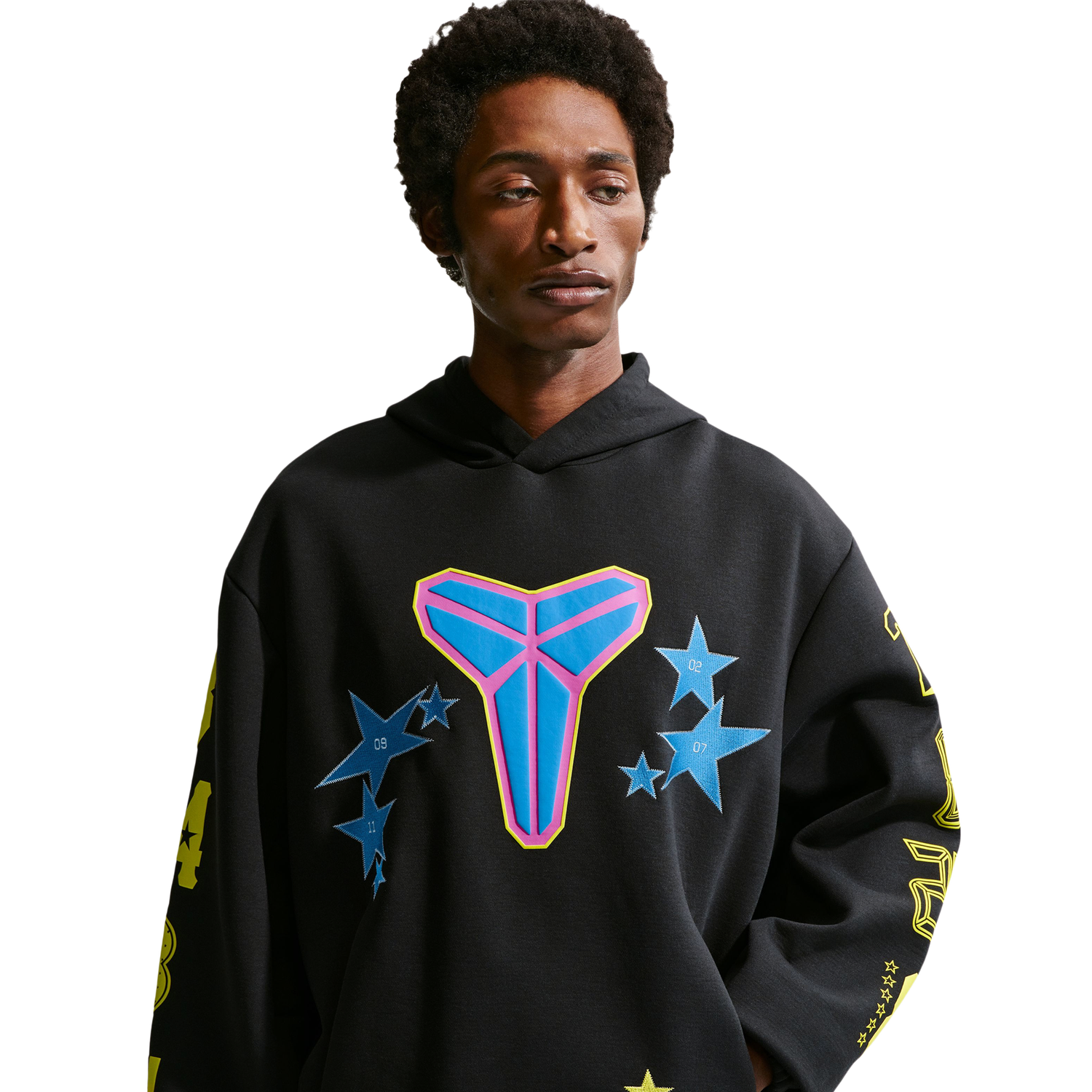 Nike Kobe All Star Weekend Fleece Pullover Hoodie - Men's - Light Photo Blue/Sonic Yellow/Black