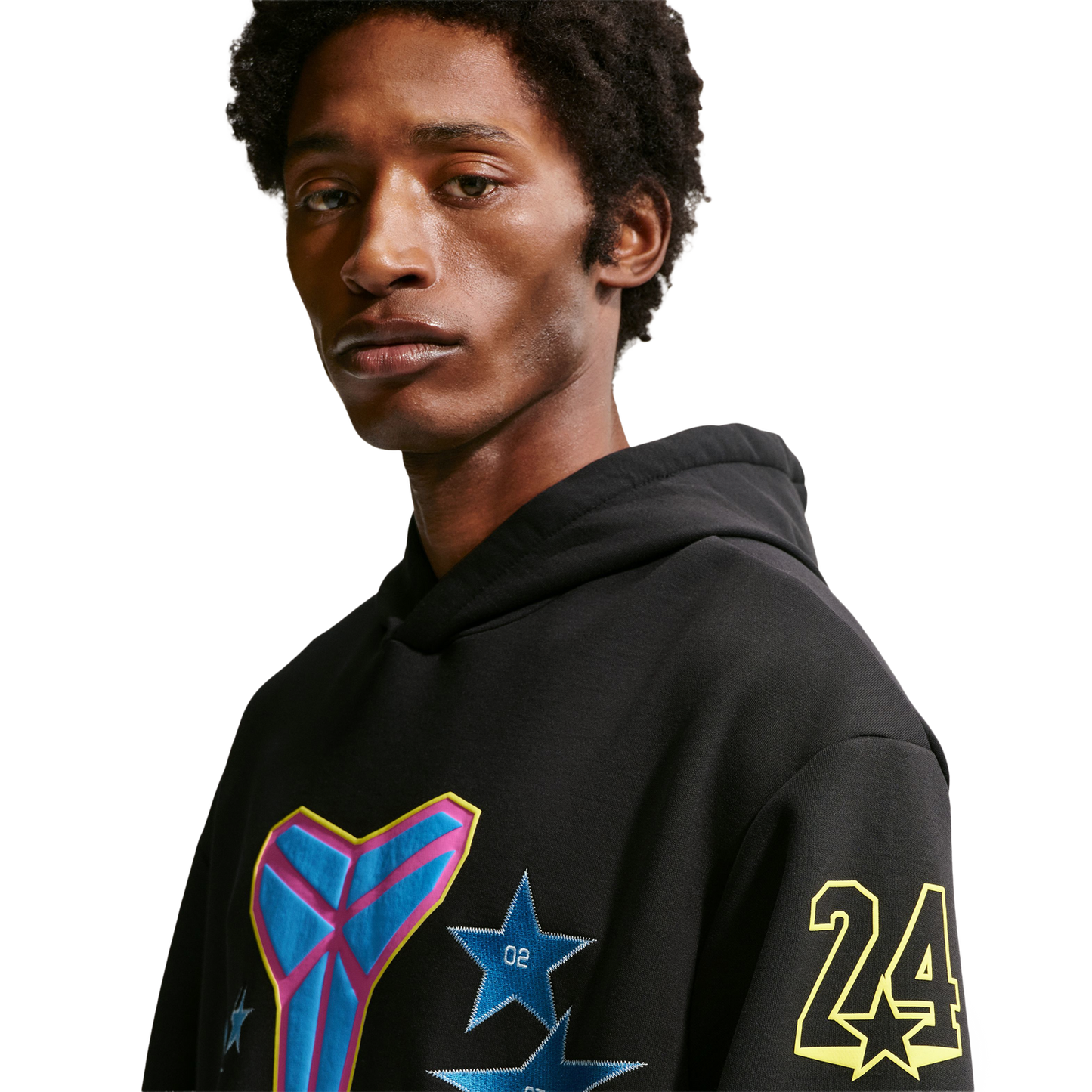 Nike Kobe All Star Weekend Fleece Pullover Hoodie - Men's - Light Photo Blue/Sonic Yellow/Black