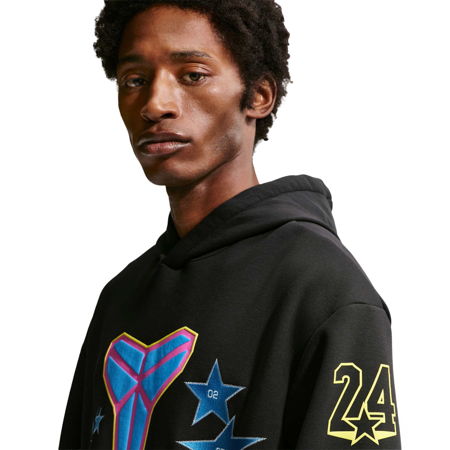 Nike Kobe All Star Weekend Fleece Pullover Hoodie - Men's - Light Photo Blue/Sonic Yellow/Black