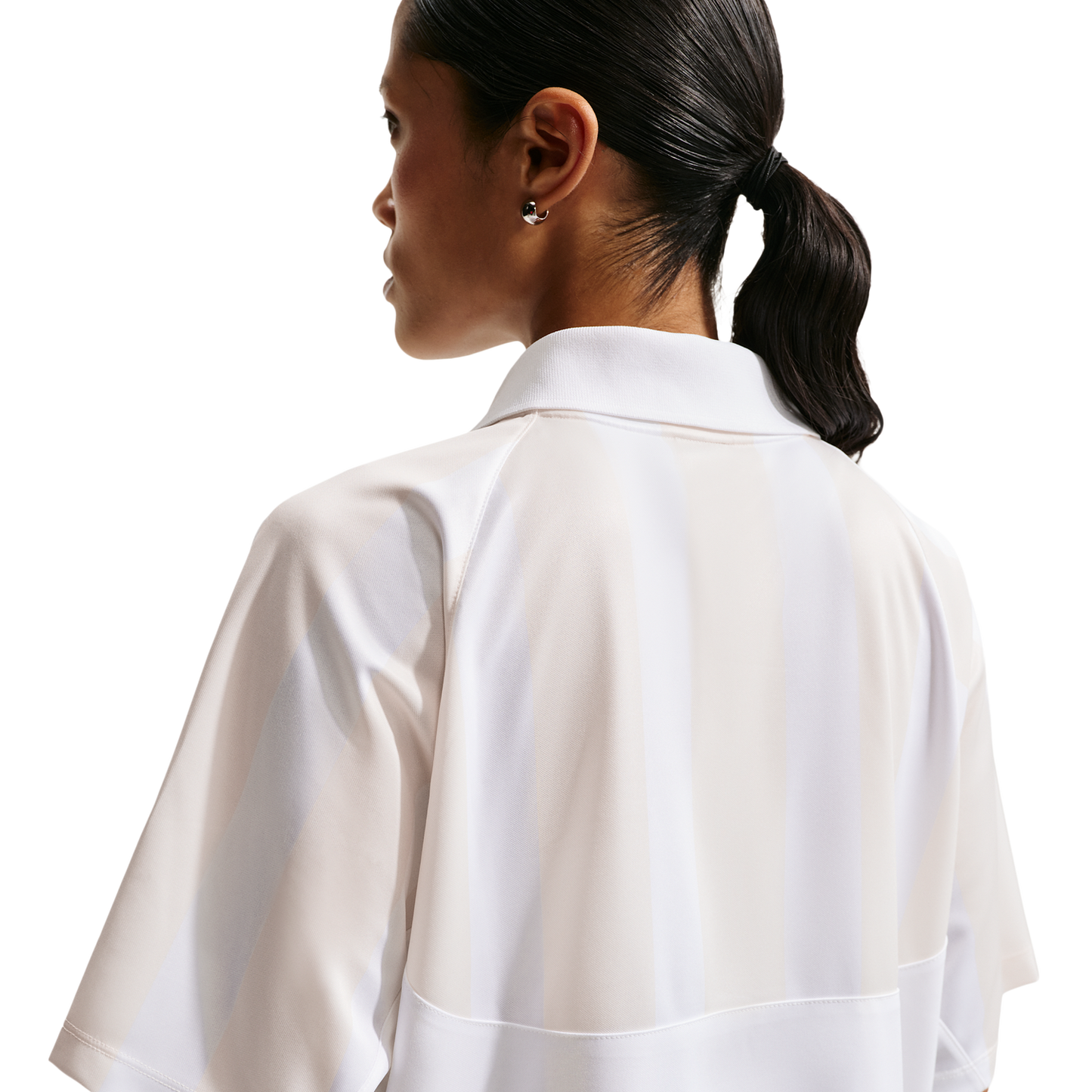 Nike NSW Street Oversized SS Stripe Jersey - Women's - Chalk/White/White