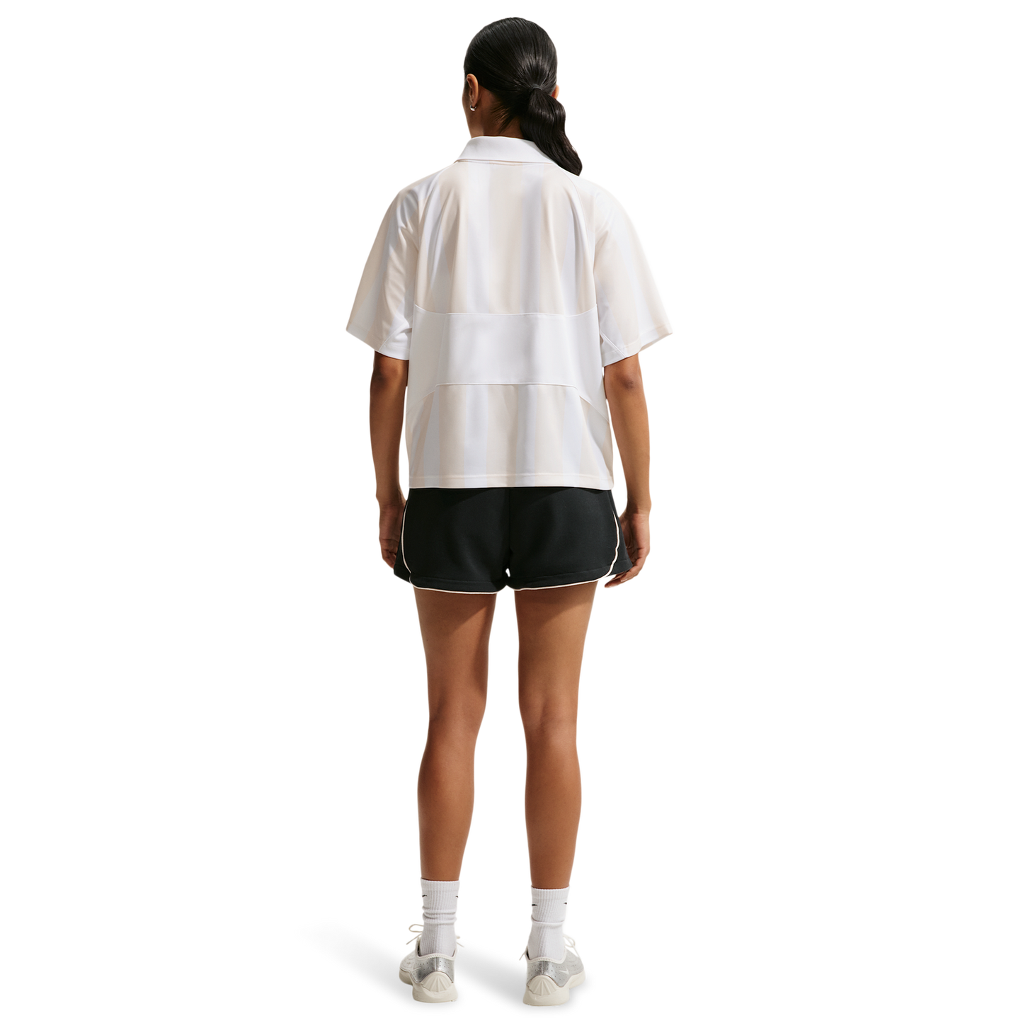 Nike NSW Street Oversized SS Stripe Jersey - Women's - Chalk/White/White