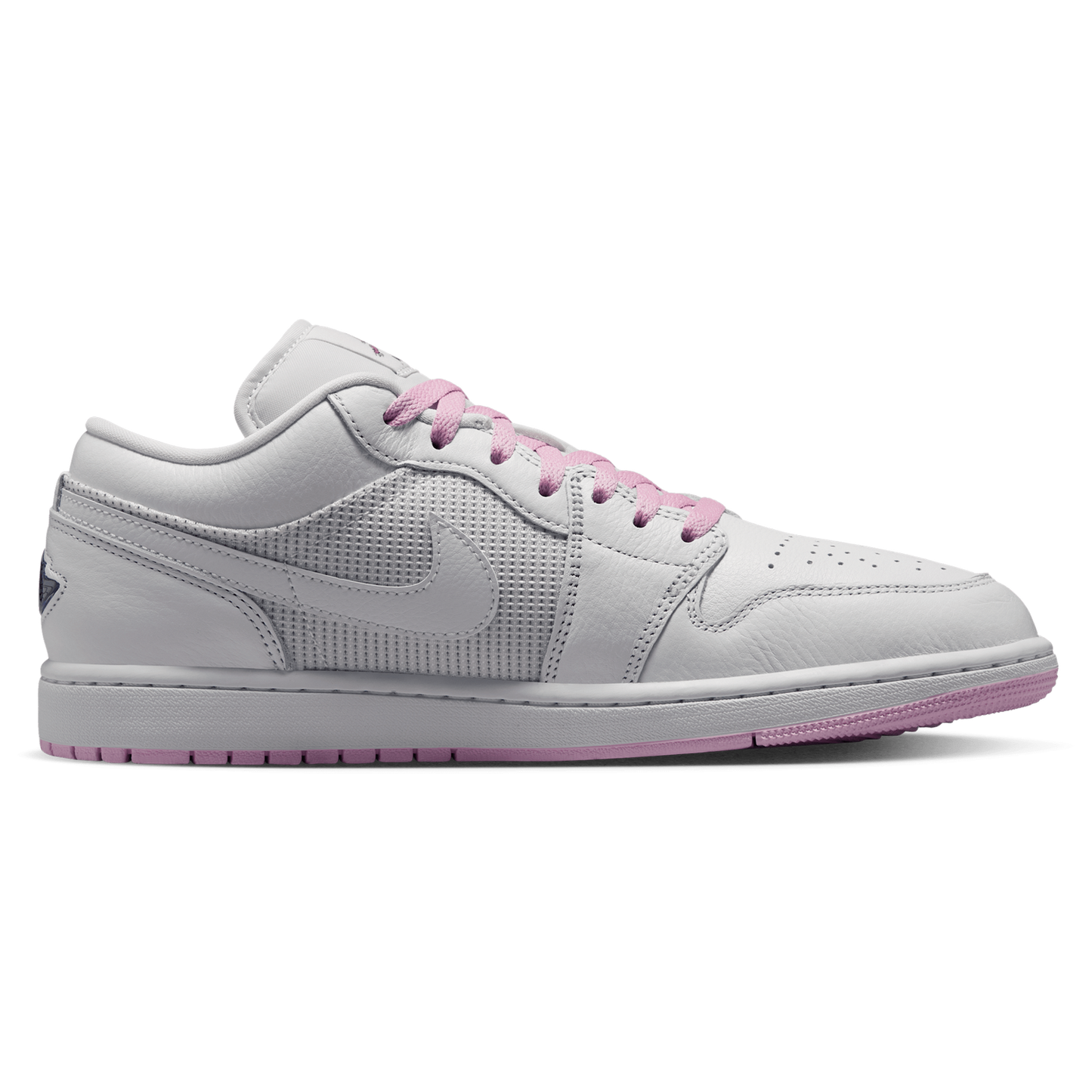 Jordan Air Jordan 1 Low SE - Men's - Summit White/Light Arctic Pink/Silver