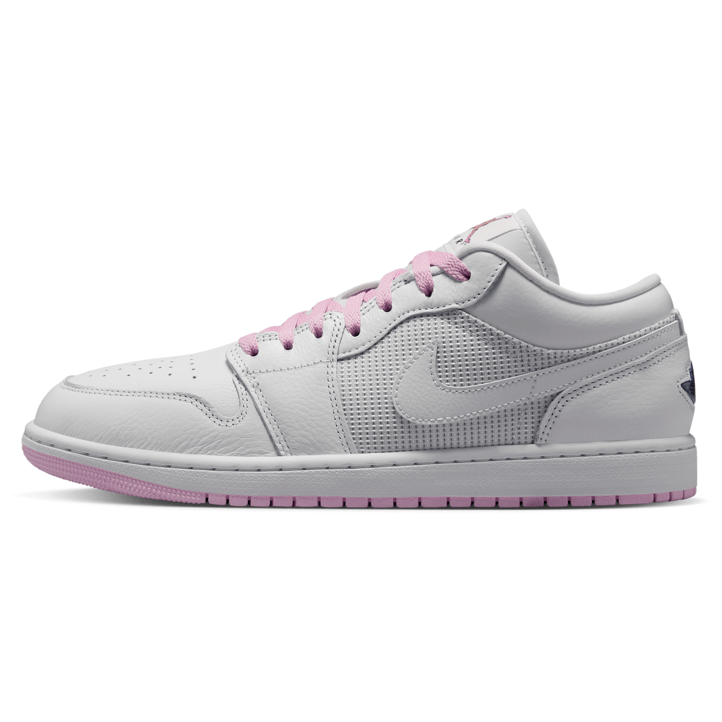 Jordan Air Jordan 1 Low SE - Men's - Summit White/Light Arctic Pink/Silver