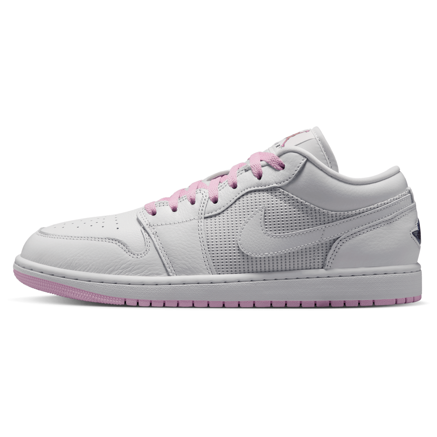 Jordan Air Jordan 1 Low SE - Men's - Summit White/Light Arctic Pink/Silver