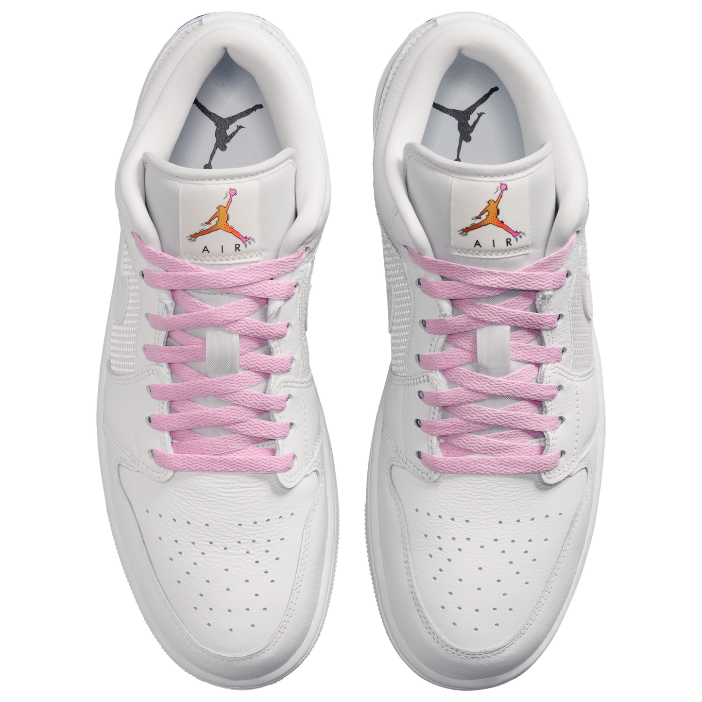 Jordan Air Jordan 1 Low SE - Men's - Summit White/Light Arctic Pink/Silver