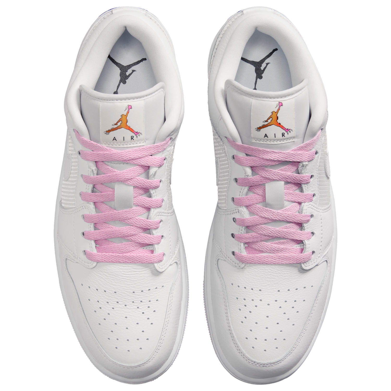 Jordan Air Jordan 1 Low SE - Men's - Summit White/Light Arctic Pink/Silver
