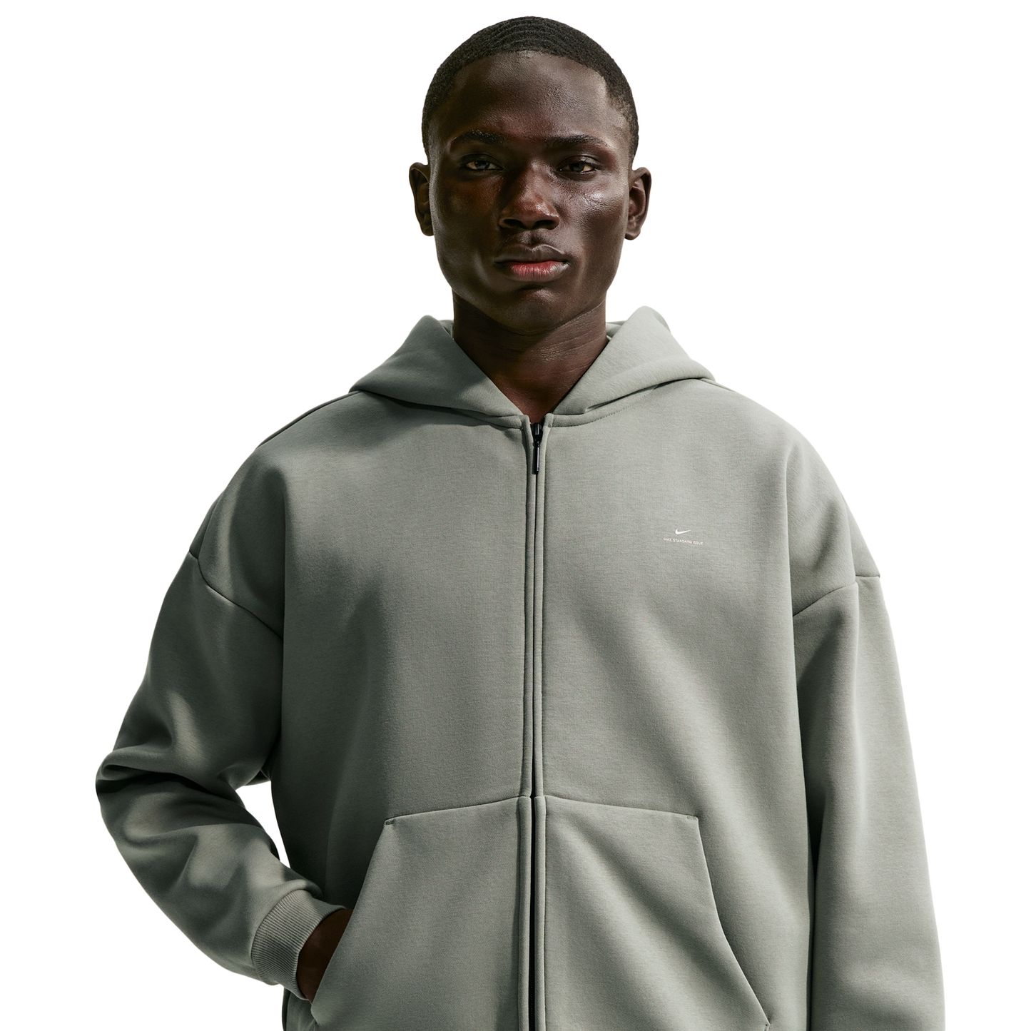 Nike TF SI Brush Hoodie - Men's - Dark Stucco/Pale Ivory