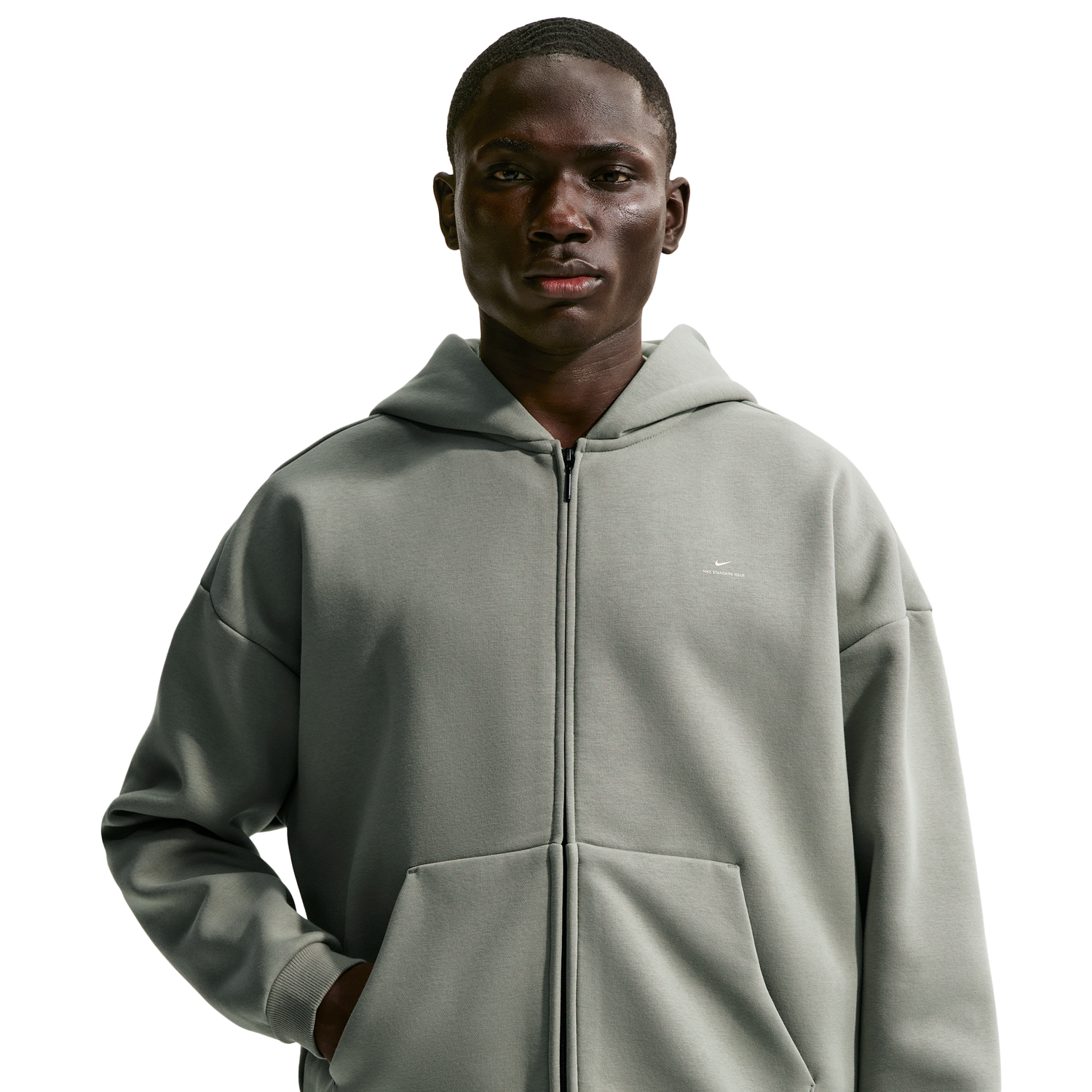 Nike TF SI Brush Hoodie - Men's - Dark Stucco/Pale Ivory