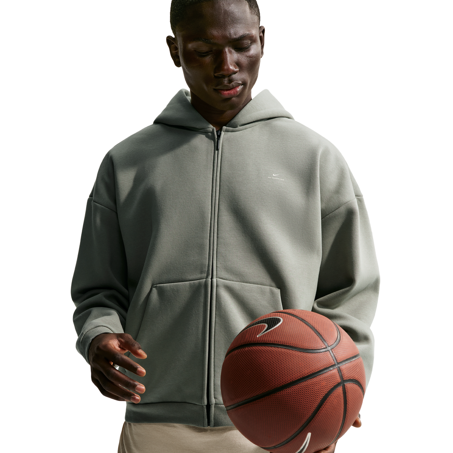 Nike TF SI Brush Hoodie - Men's - Dark Stucco/Pale Ivory
