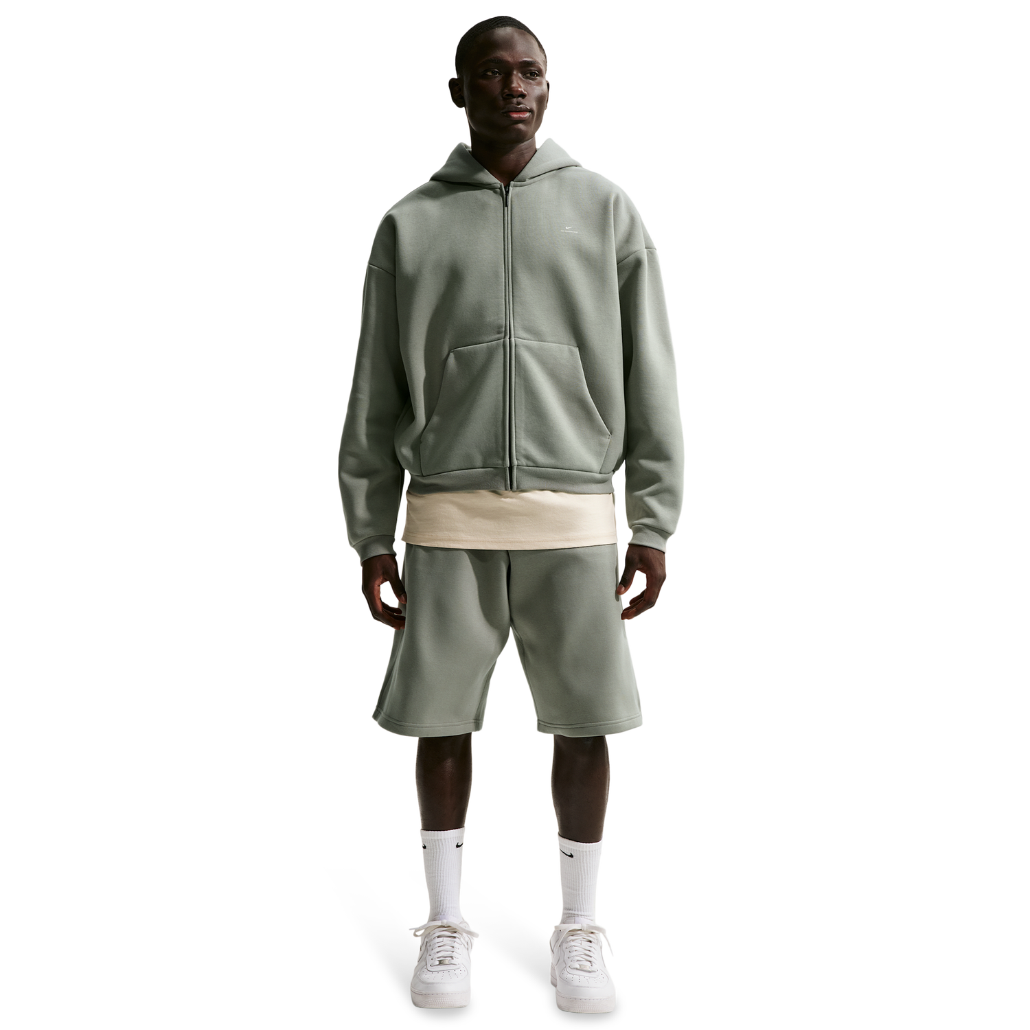 Nike TF SI Brush Hoodie - Men's - Dark Stucco/Pale Ivory