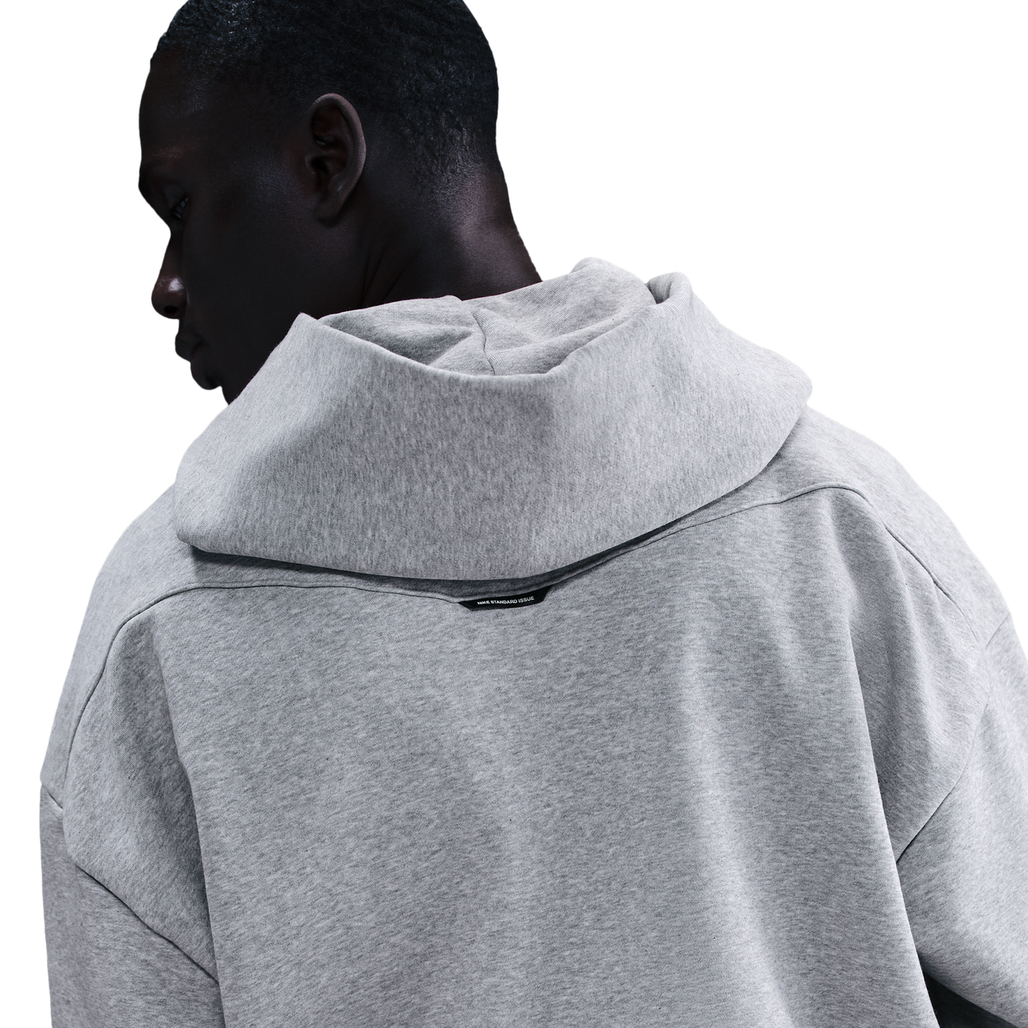Nike TF SI Brush Hoodie - Men's - Black/Dk Grey Heather