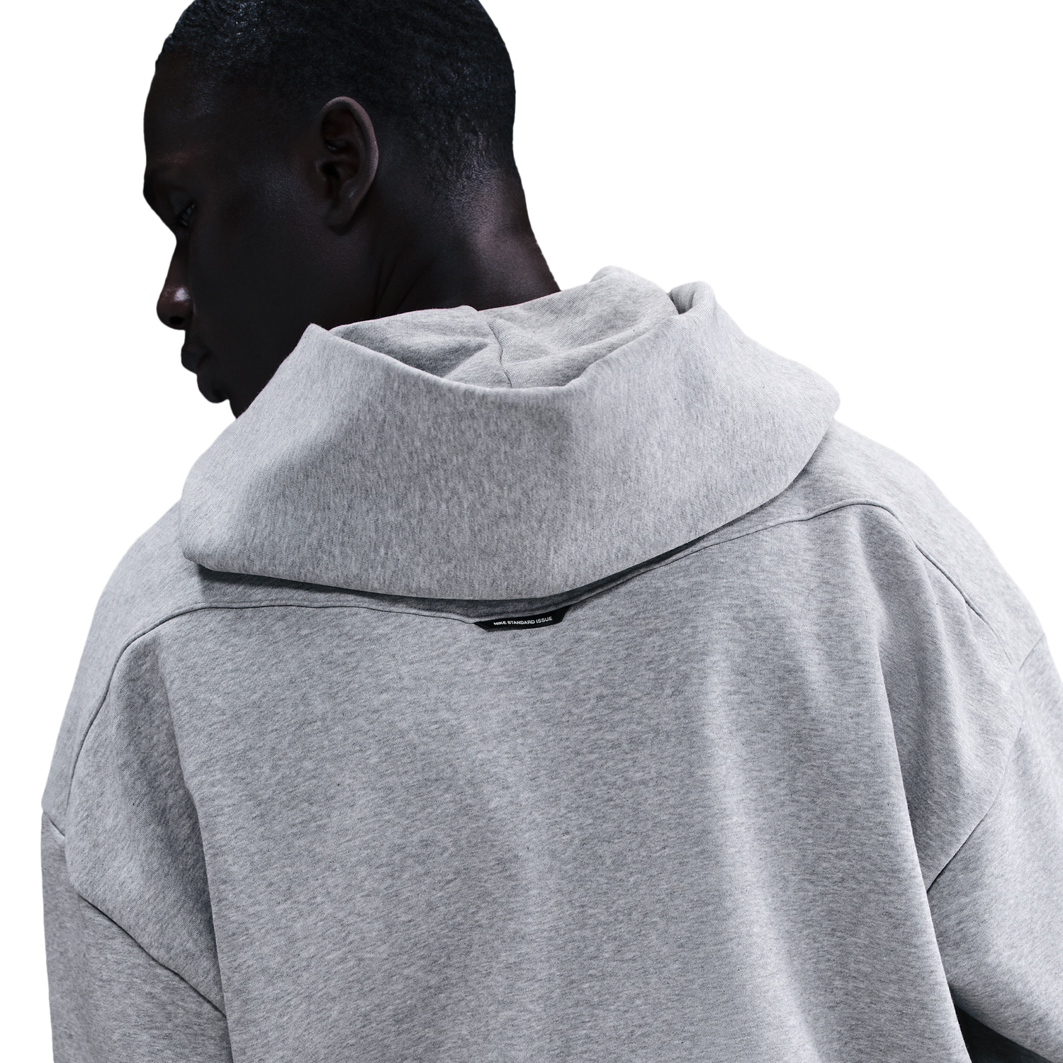 Nike TF SI Brush Hoodie - Men's - Black/Dk Grey Heather