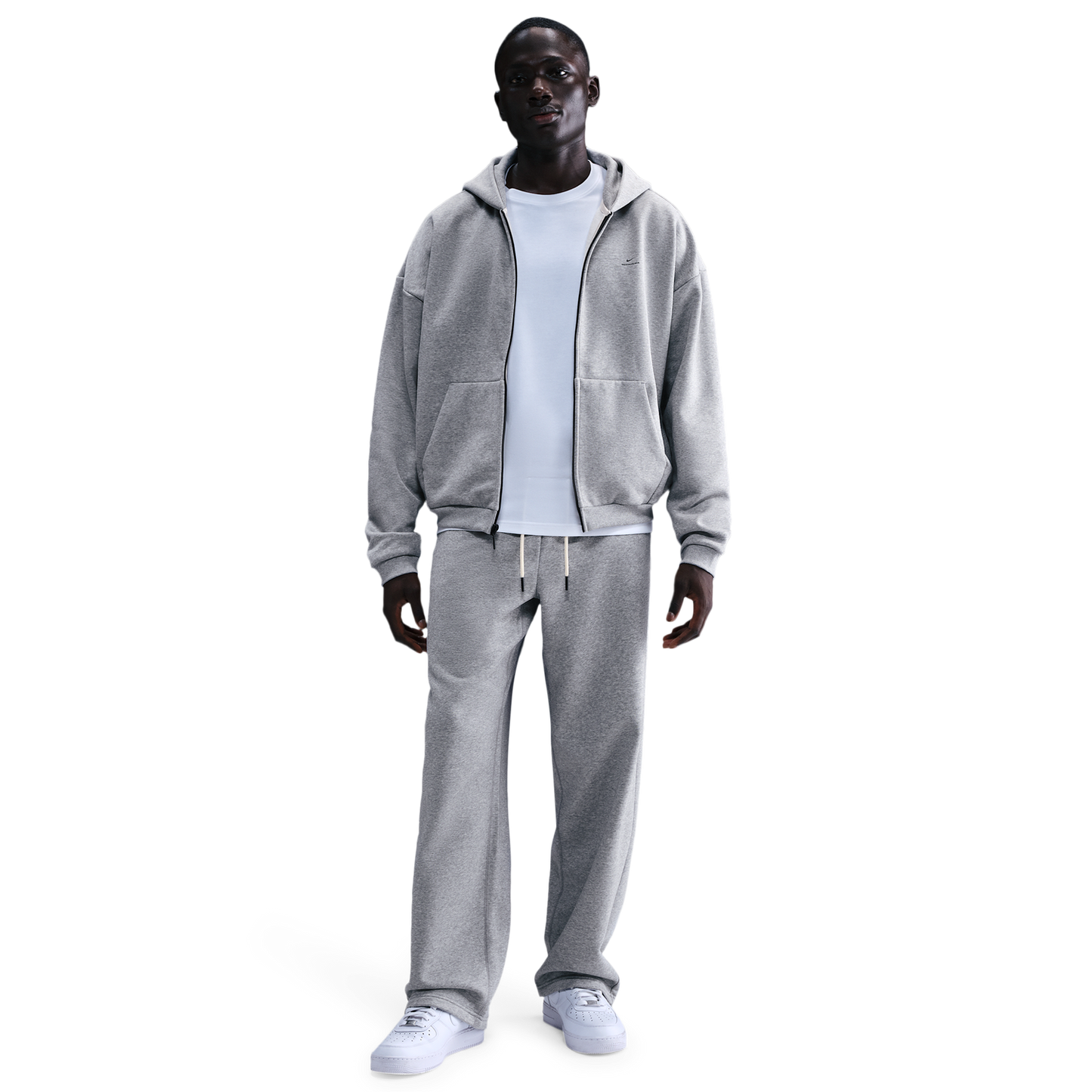 Nike TF SI Brush Hoodie - Men's - Black/Dk Grey Heather