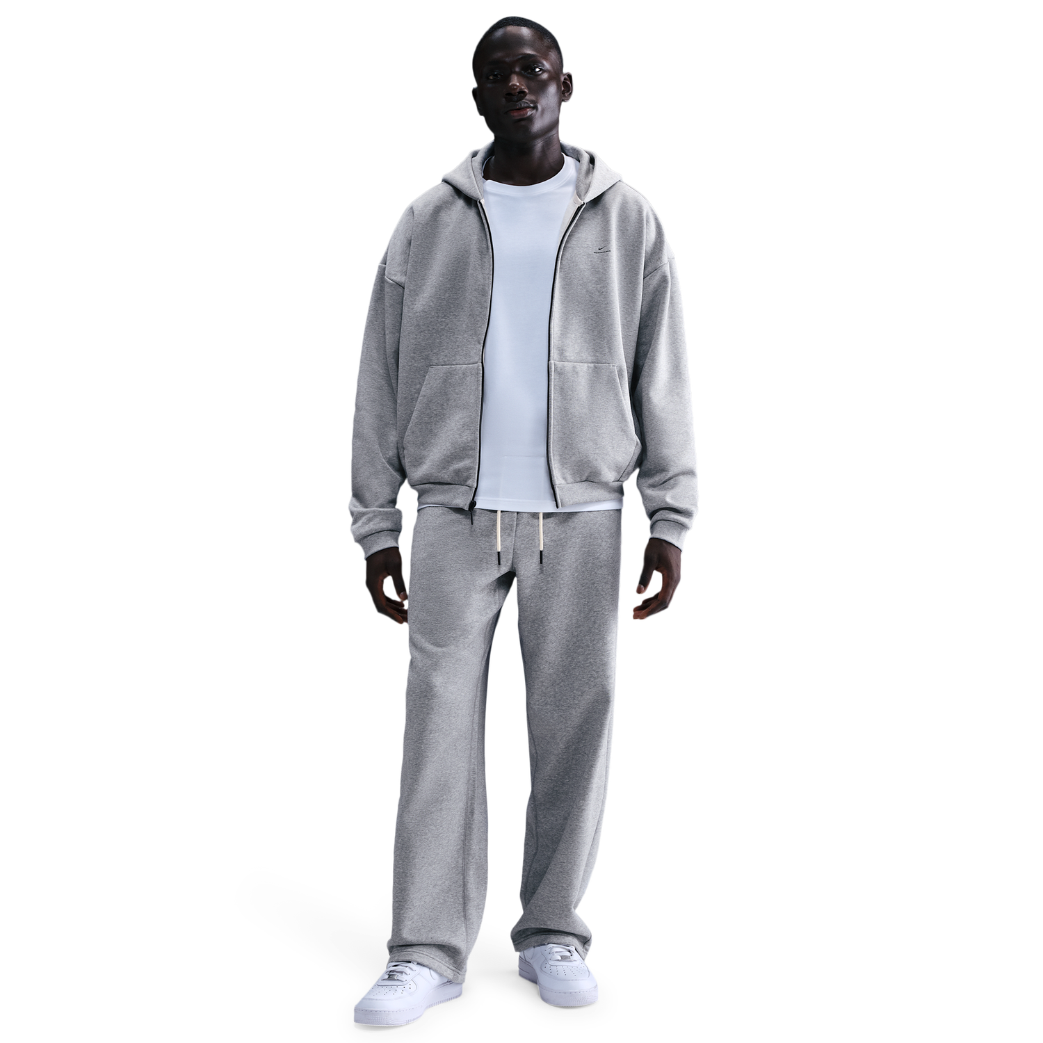 Nike TF SI Brush Hoodie - Men's - Black/Dk Grey Heather