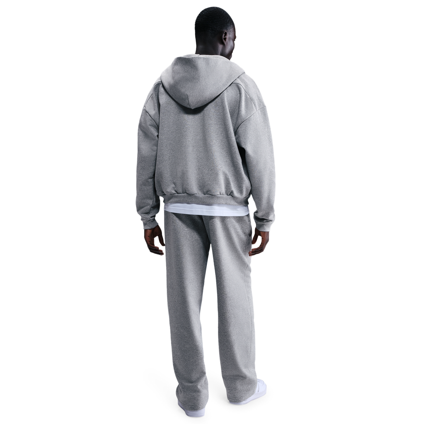 Nike TF SI Brush Hoodie - Men's - Black/Dk Grey Heather