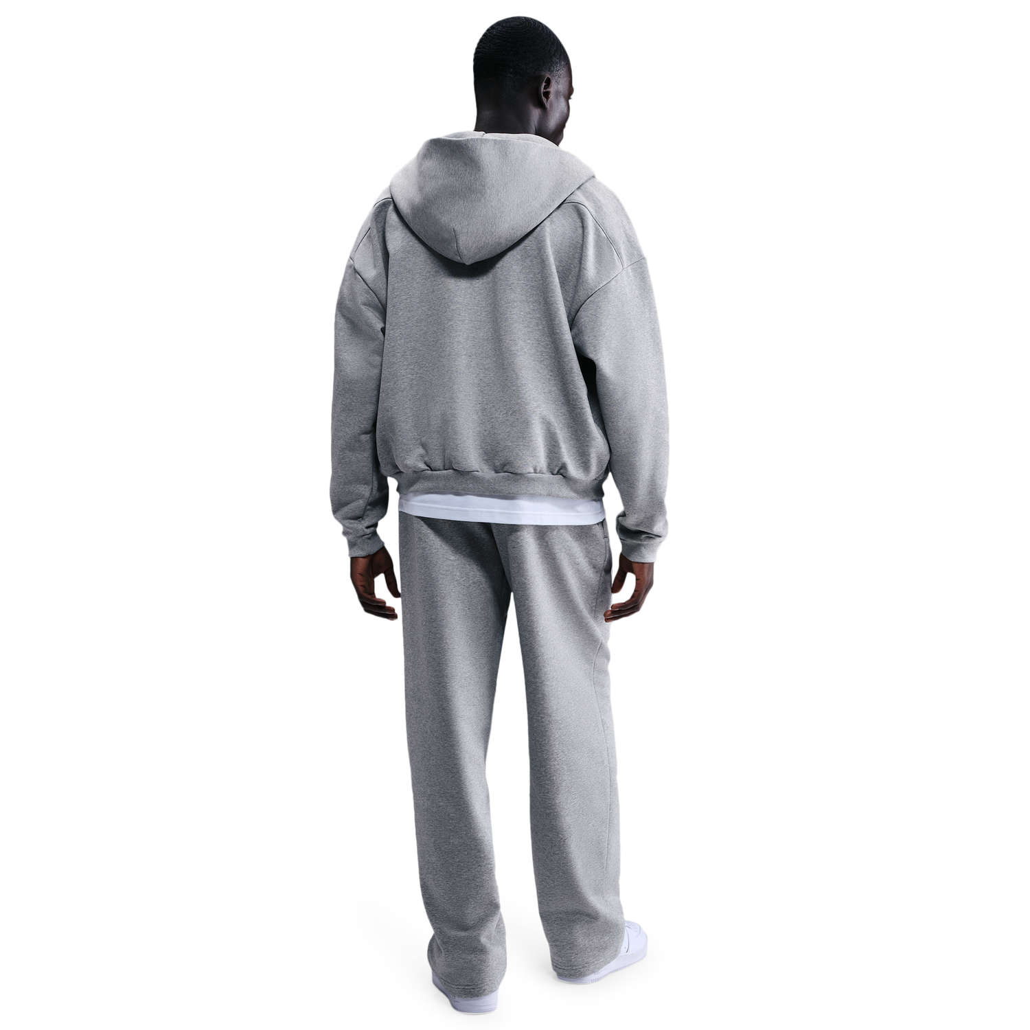 Nike TF SI Brush Hoodie - Men's - Black/Dk Grey Heather