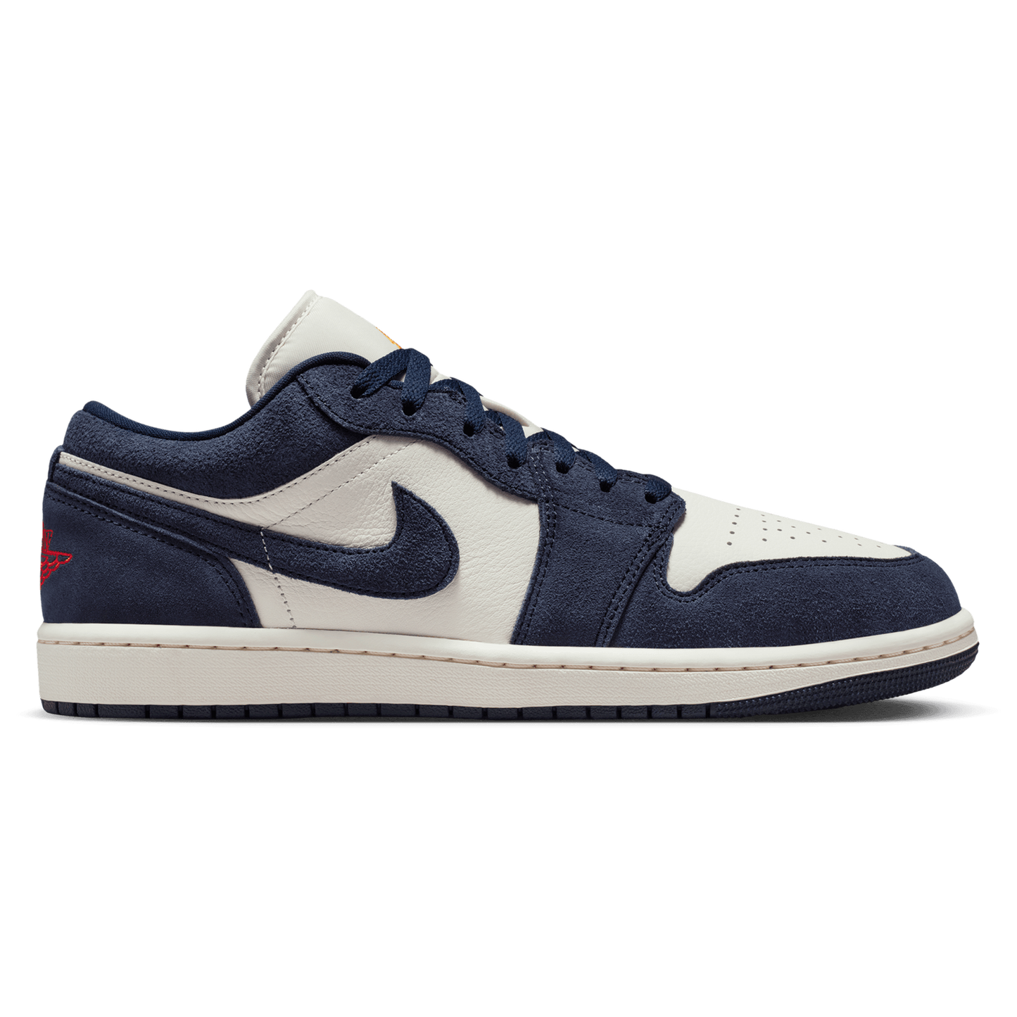 Jordan Air Jordan 1 Low SE - Men's - University Gold/Chile Red/Obsidian