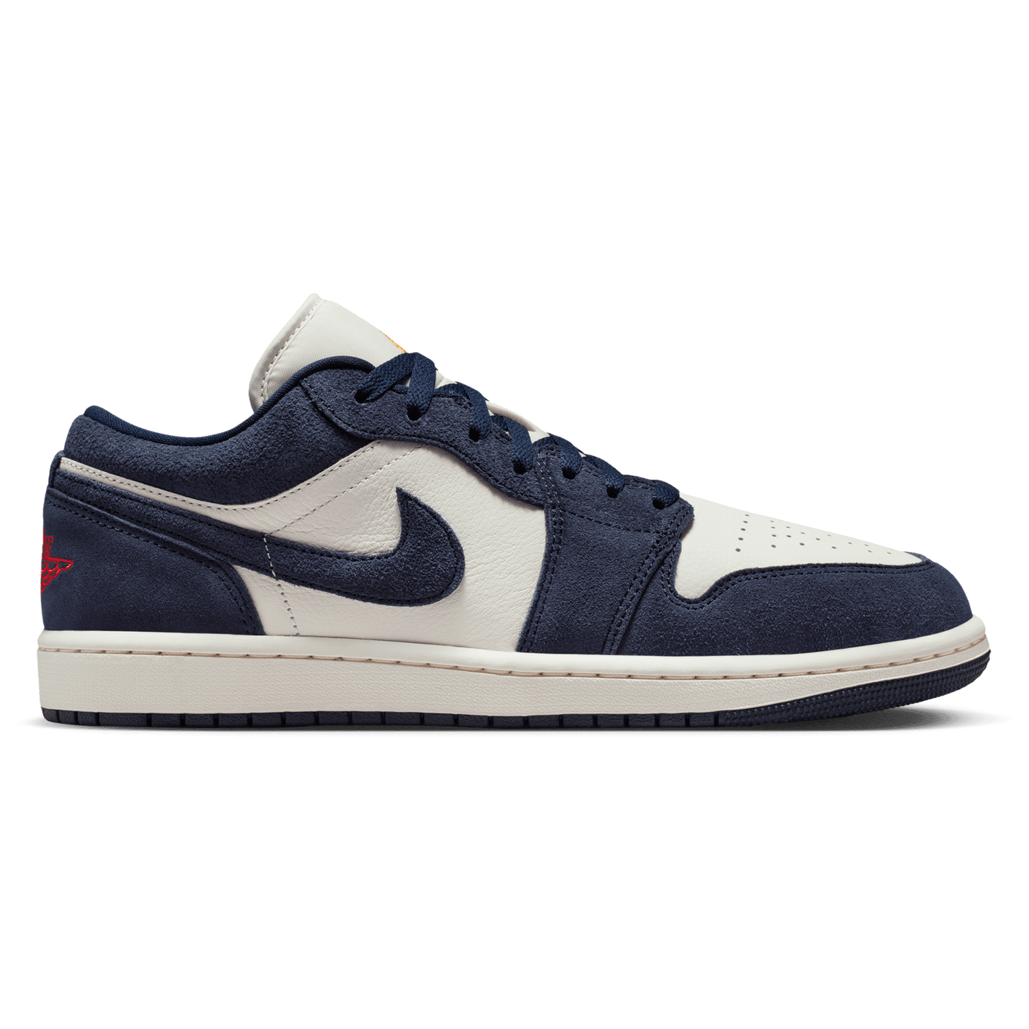 Jordan Air Jordan 1 Low SE - Men's - University Gold/Chile Red/Obsidian