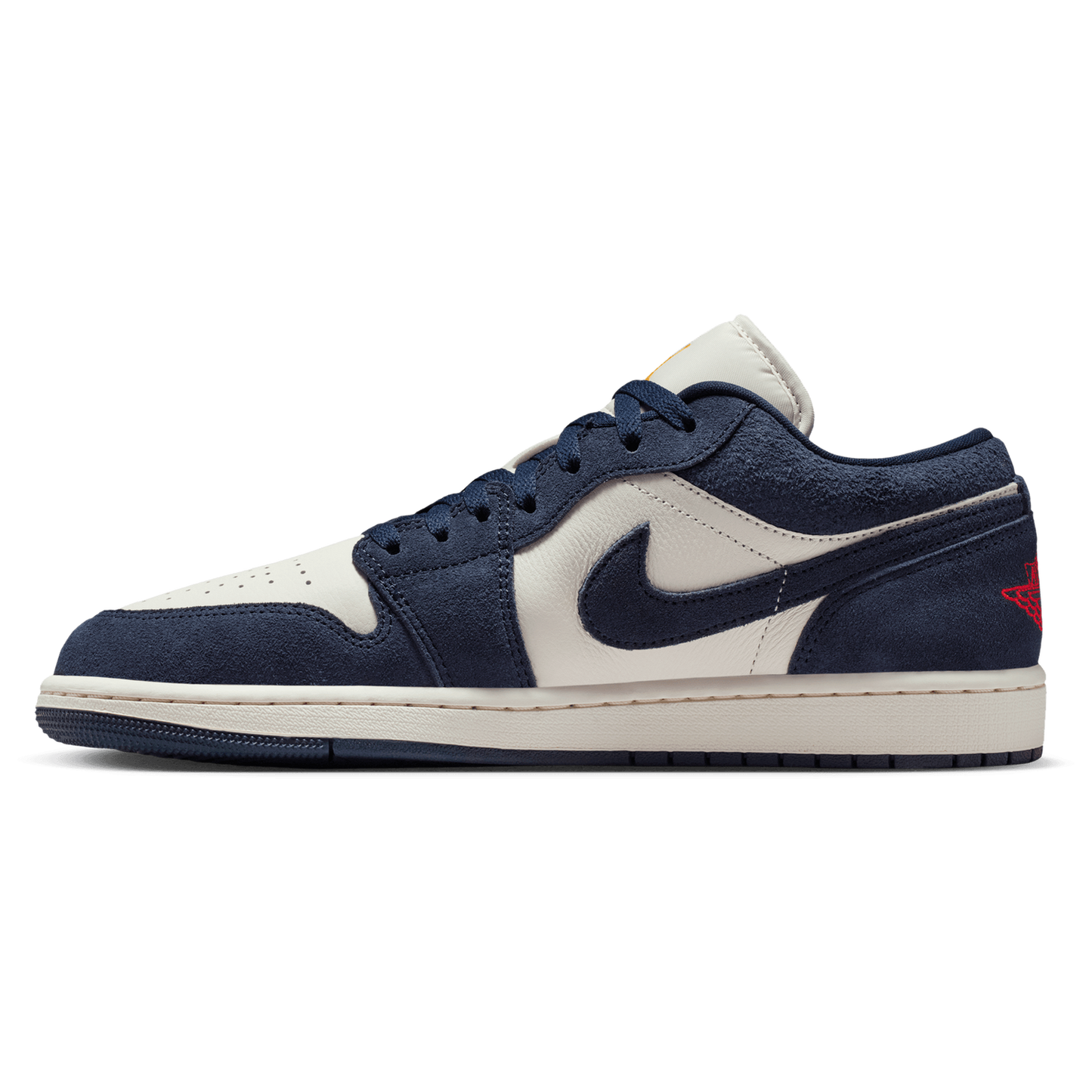 Jordan Air Jordan 1 Low SE - Men's - University Gold/Chile Red/Obsidian