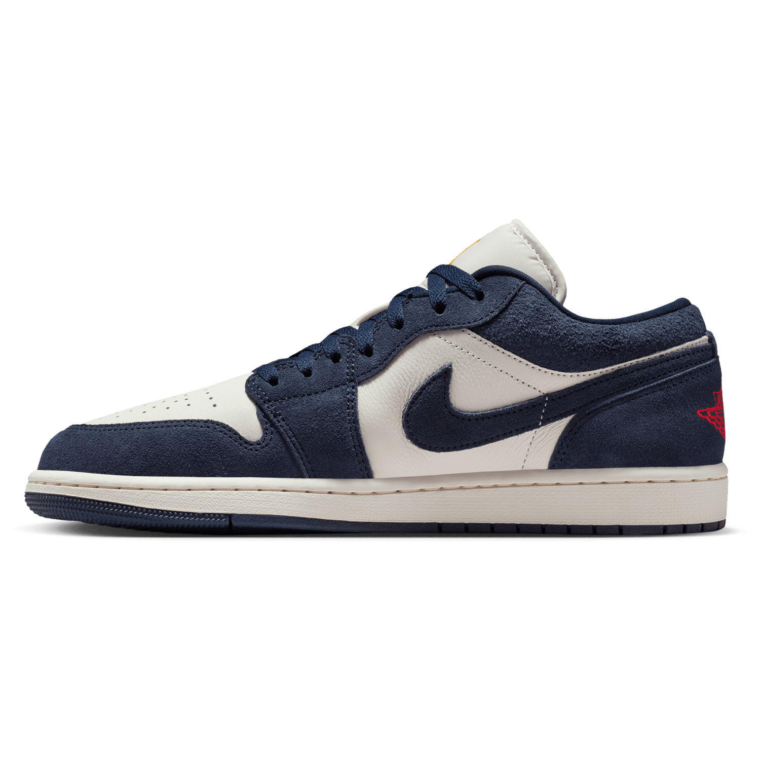 Jordan Air Jordan 1 Low SE - Men's - University Gold/Chile Red/Obsidian