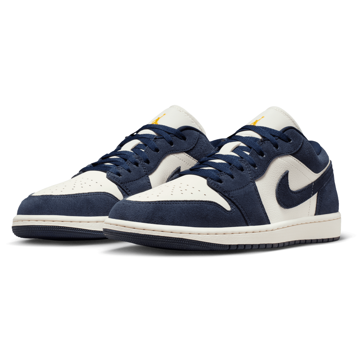 Jordan Air Jordan 1 Low SE - Men's - University Gold/Chile Red/Obsidian