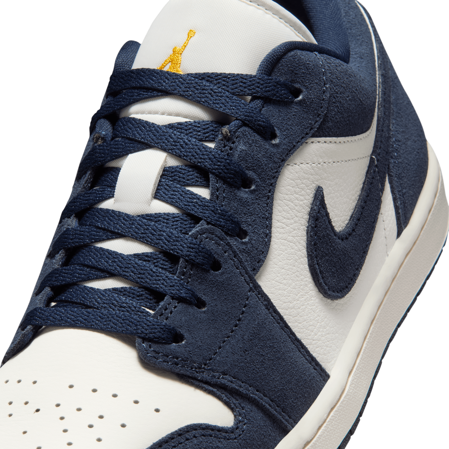 Jordan Air Jordan 1 Low SE - Men's - University Gold/Chile Red/Obsidian