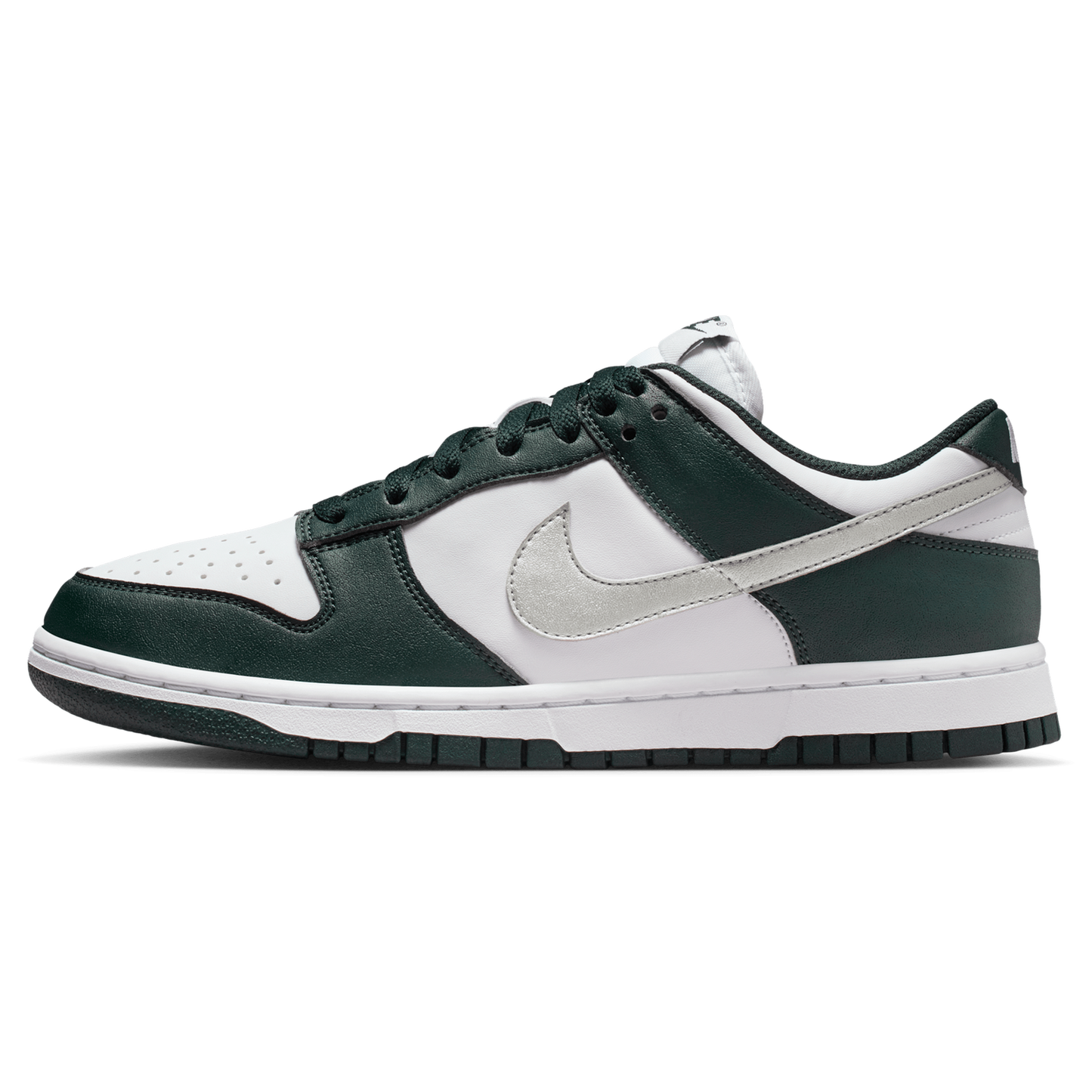 Nike Dunk Low - Women's - Mtlc Silver/Seaweed/White