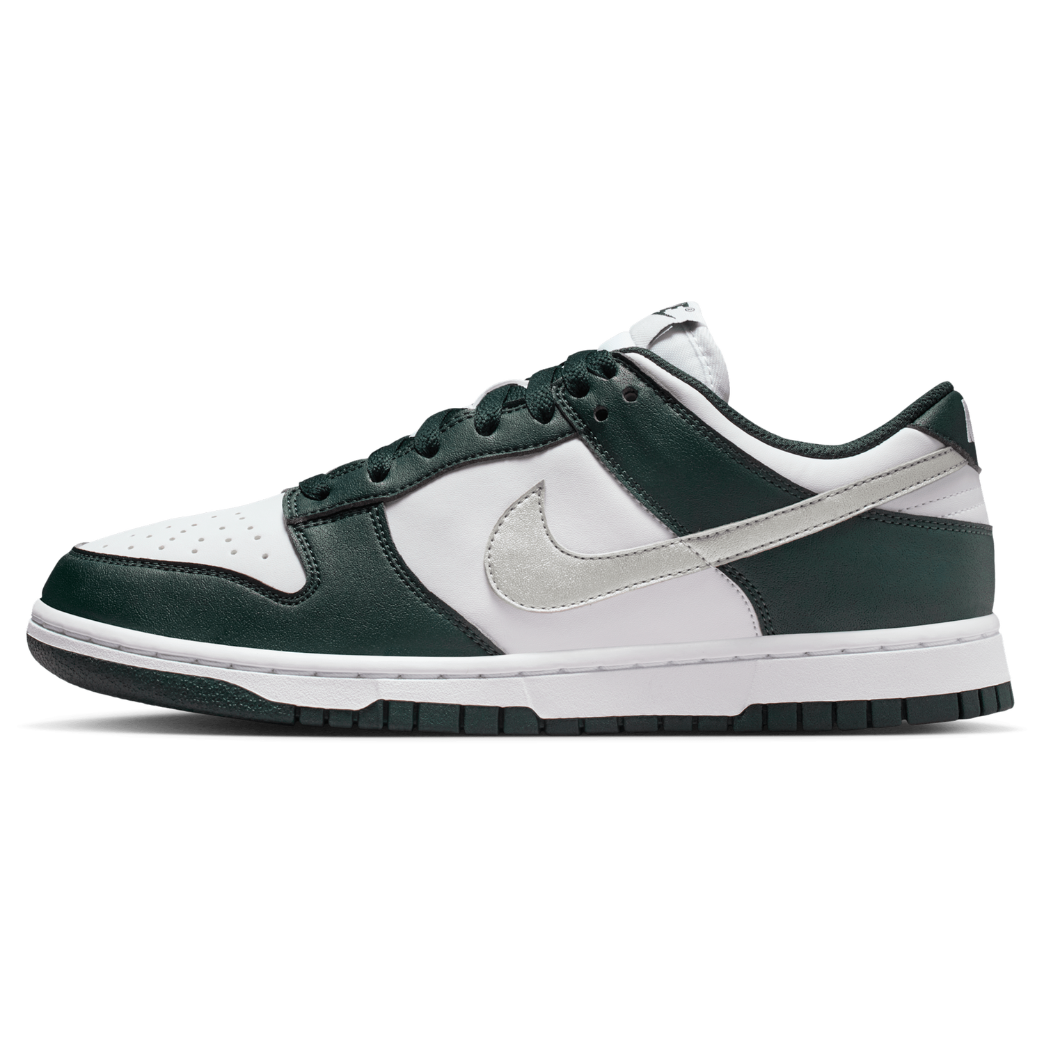 Nike Dunk Low - Women's - Mtlc Silver/Seaweed/White